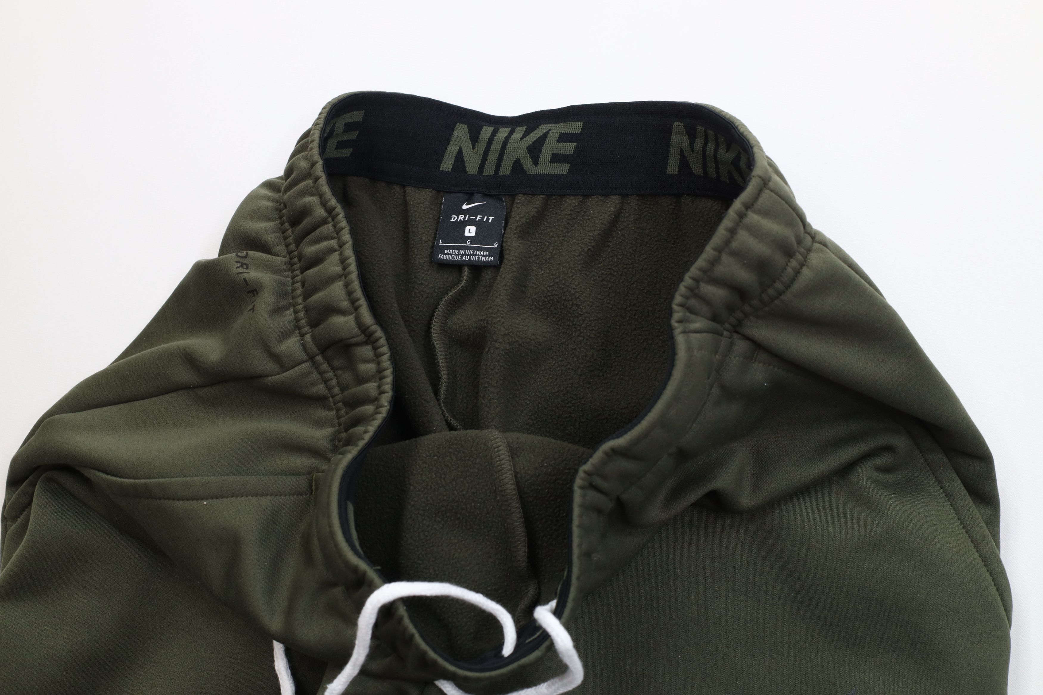 Nike Nike Tapered Leg Fleece Lined Sweatpants Pants Olive Green Size US 36 / EU 52 - 9 Thumbnail