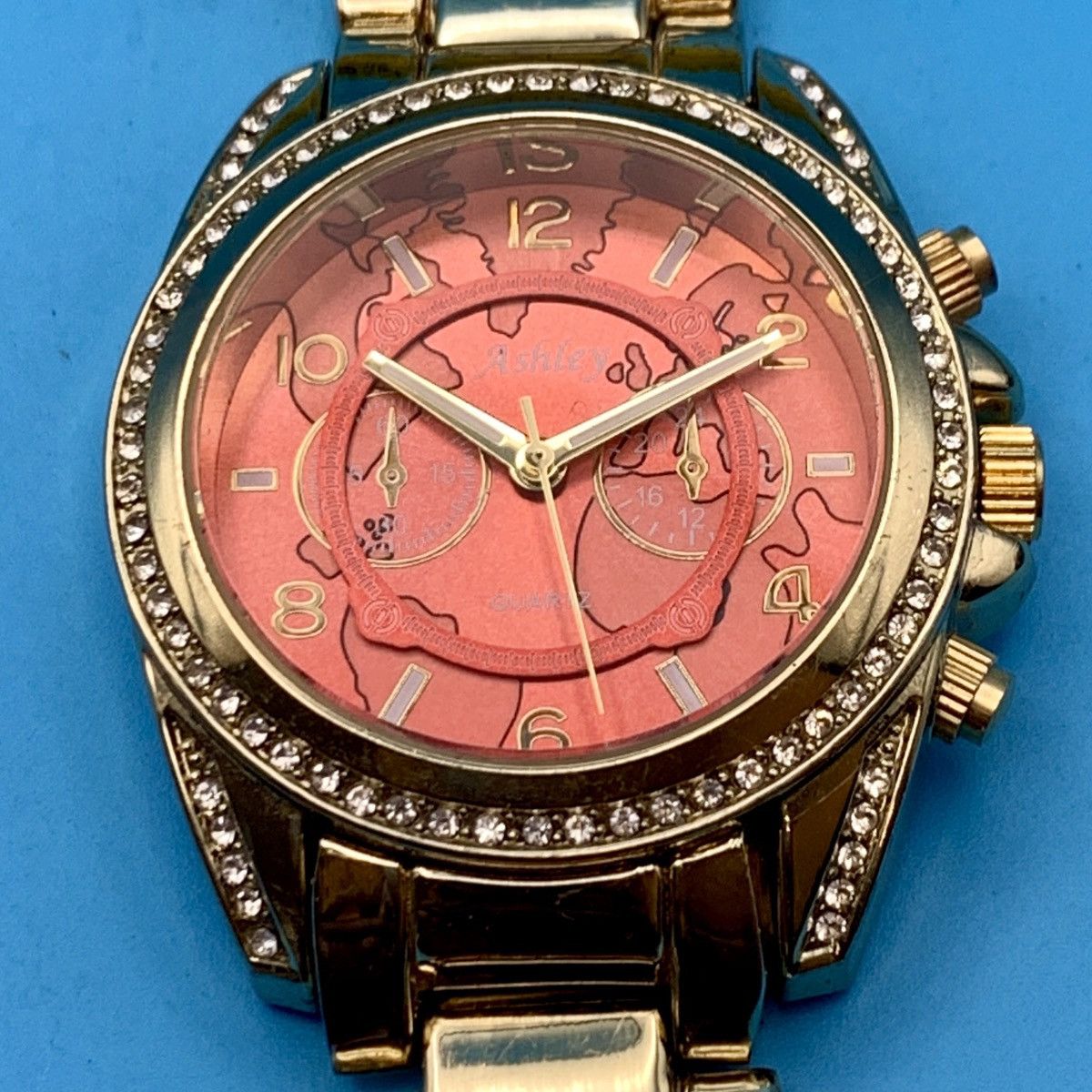 Other ASHLEY 7694 Women’s Wristwatch Crystals Map Works New Batt Size ONE SIZE - 19 Thumbnail