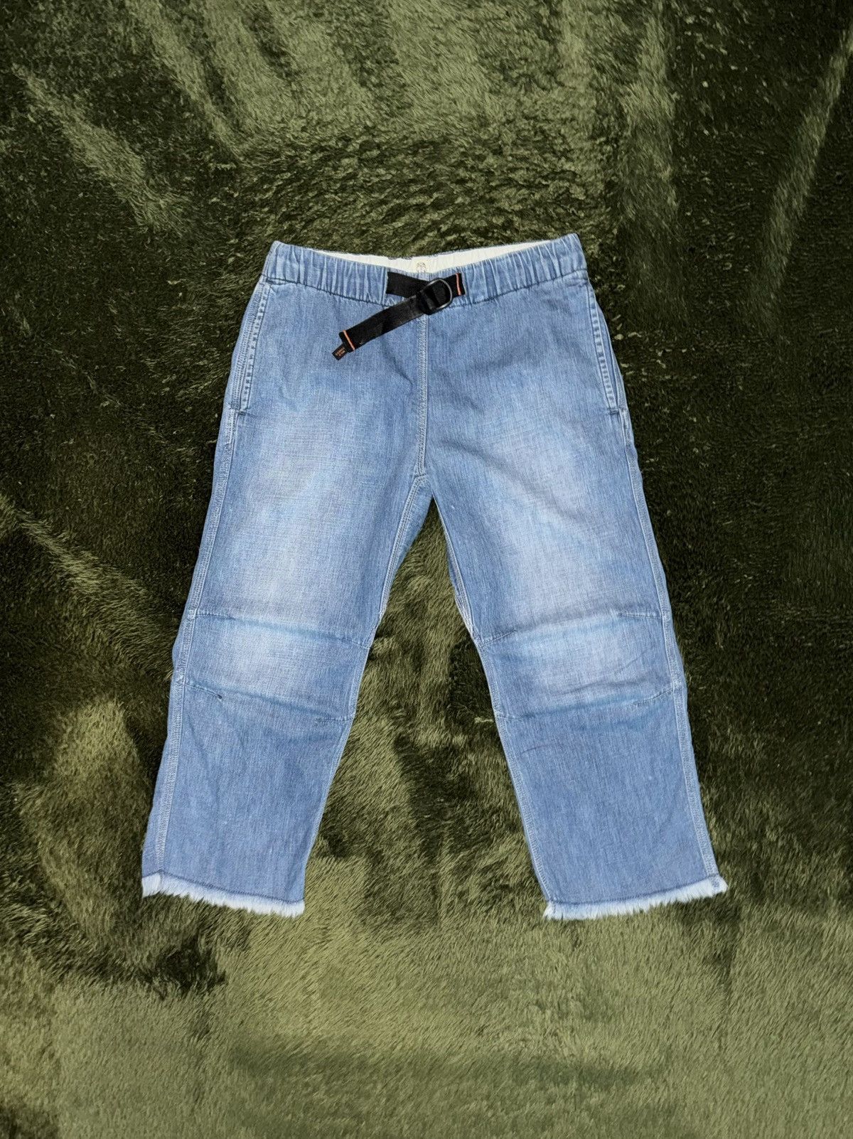 Wild Things Wildthings Japan Cropped Cut-Off Belted Denim Pants Size US 30 / EU 46 - 1 Thumbnail