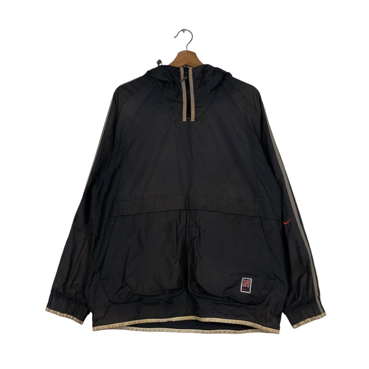 Nike 📌Vintage Windbreaker Anorak Hoodie Jacket Nike Big Swoosh Size US M / EU 48-50 / 2 - 13 Thumbnail