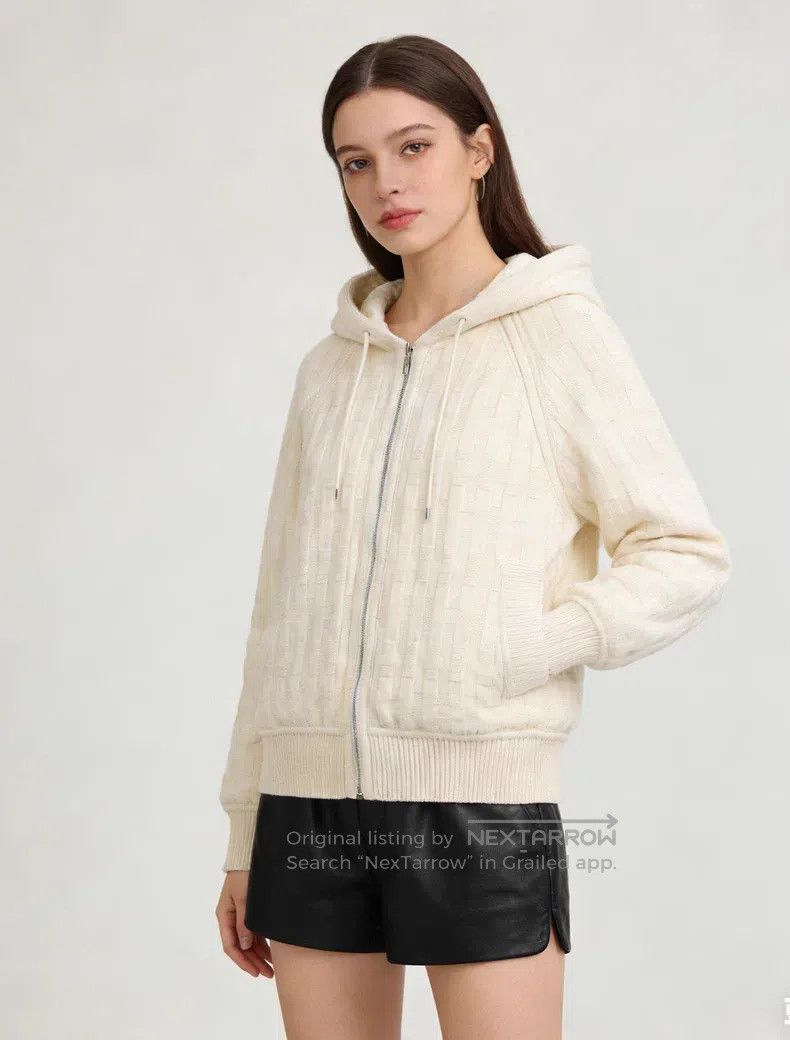 Hermes Hermes Beige Color Reversible Hooded Zip Jacket Size XS / US 0-2 / IT 36-38 - 1 Thumbnail