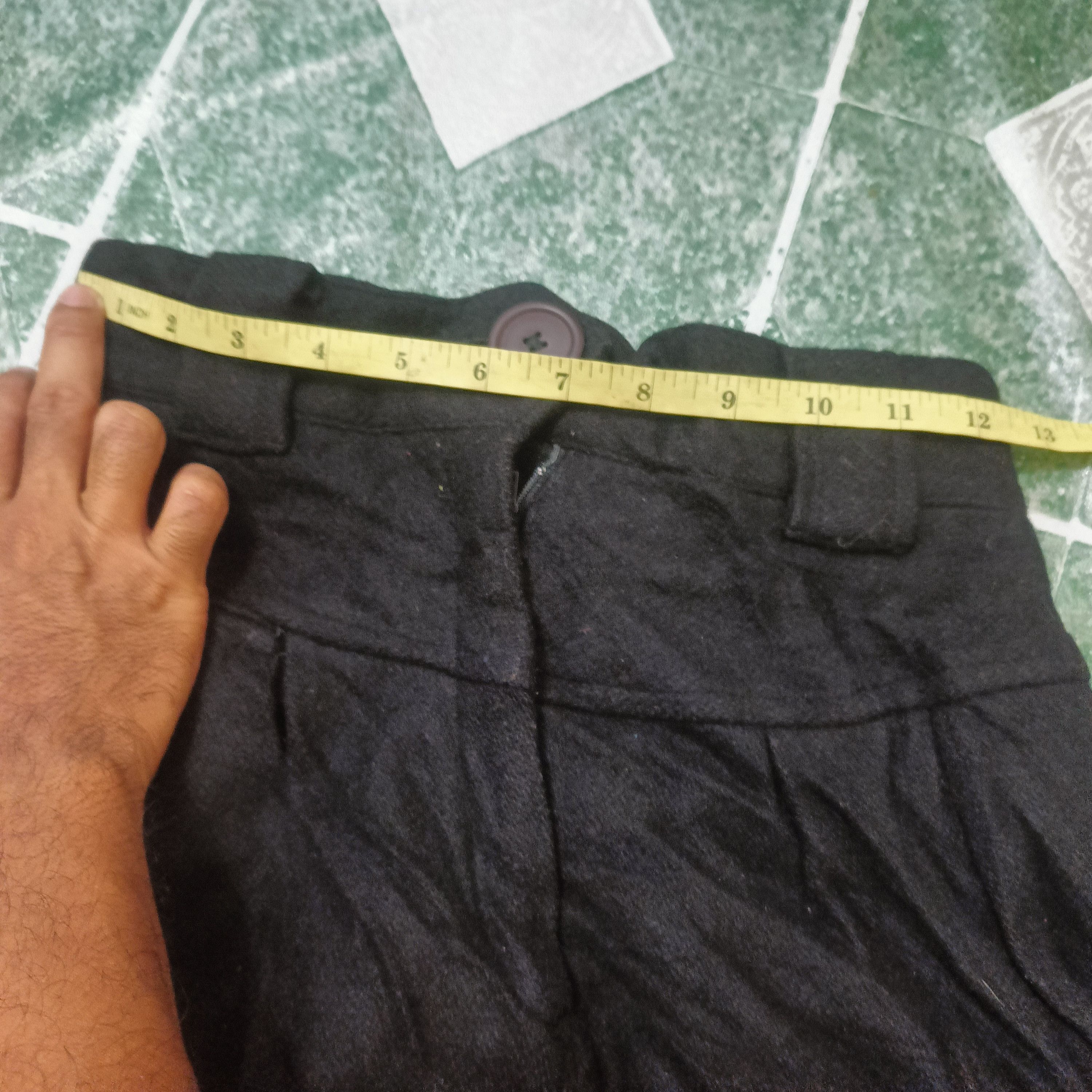 Y's Vintage Yohji Yamamoto Cotton Black Skirts Size 24" / US 00 / IT 34 - 17 Thumbnail