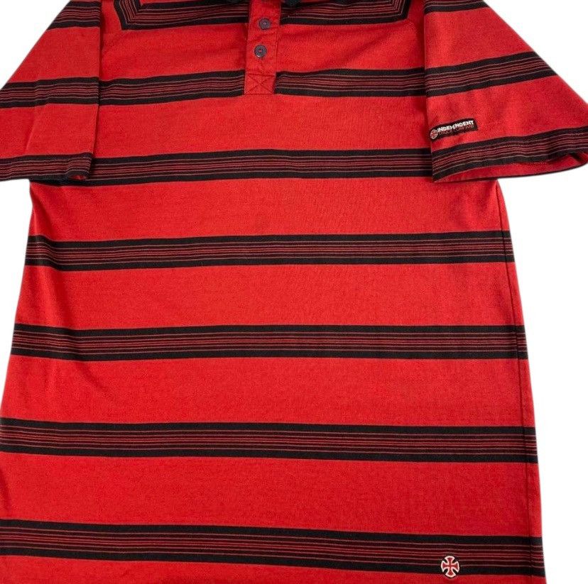 Independent Truck Co. Vintage Independent Truck Co Red & Black Polo T Shirt Size US XL / EU 56 / 4 - 2 Thumbnail