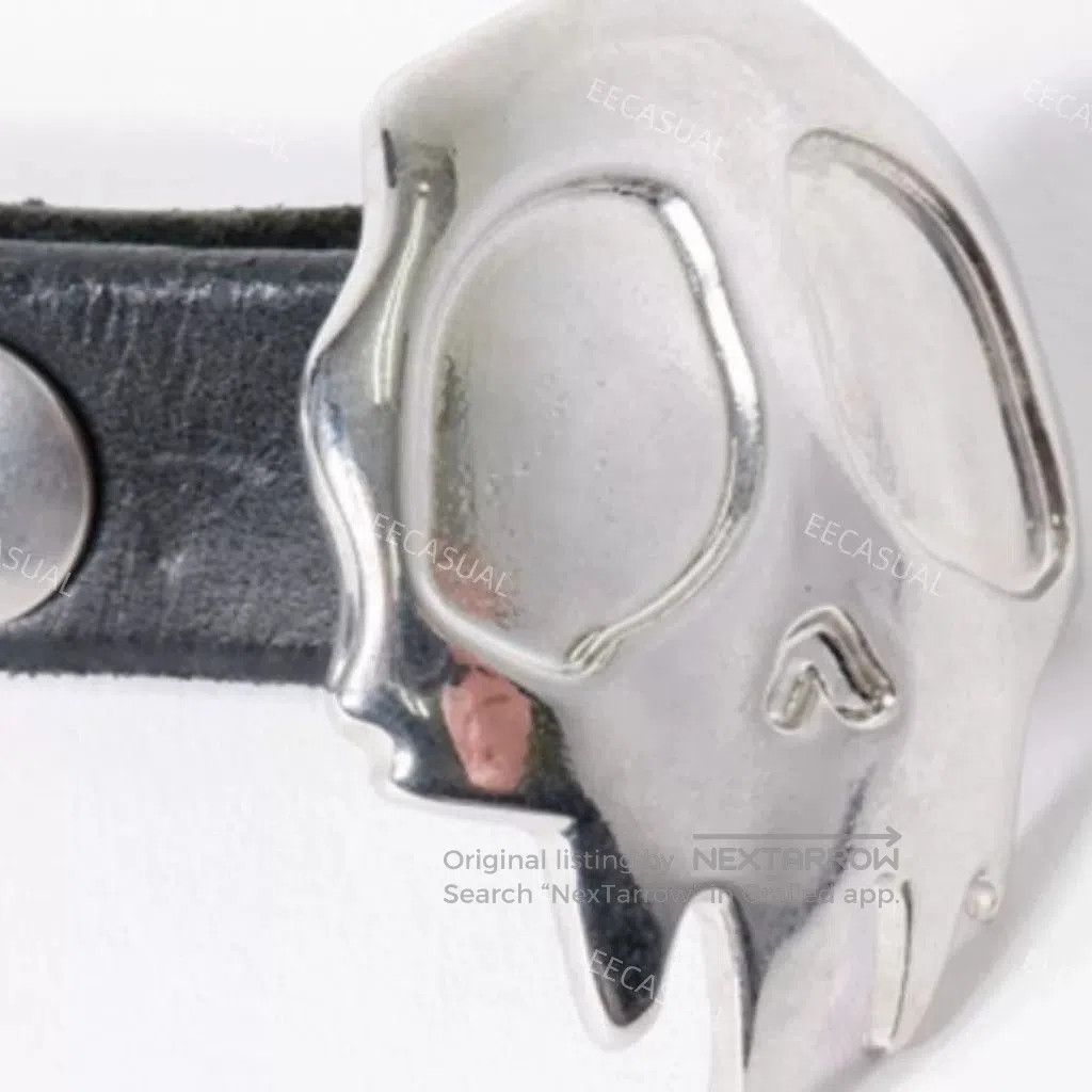 Our Legacy Our Legacy Skull Head Leather Belt. Size ONE SIZE - 6 Thumbnail