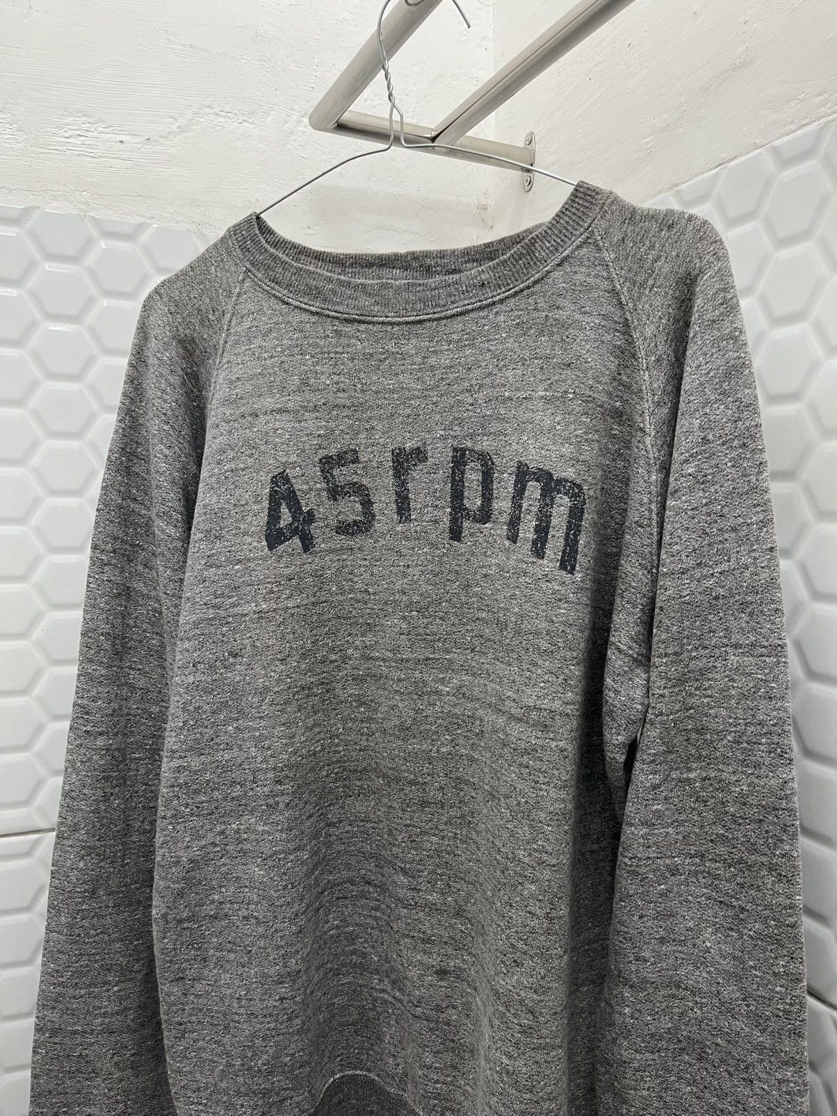 45rpm × Kapital Vintage 45RPM Spell Out Sweatshirt Size US M / EU 48-50 / 2 - 2 Thumbnail