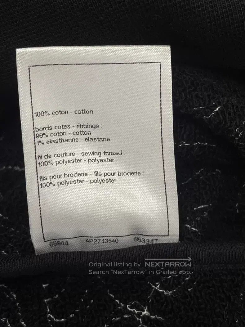 Chanel Chanel 25C black full logo printed sweatshirt Size XS / US 0-2 / IT 36-38 - 7 Thumbnail