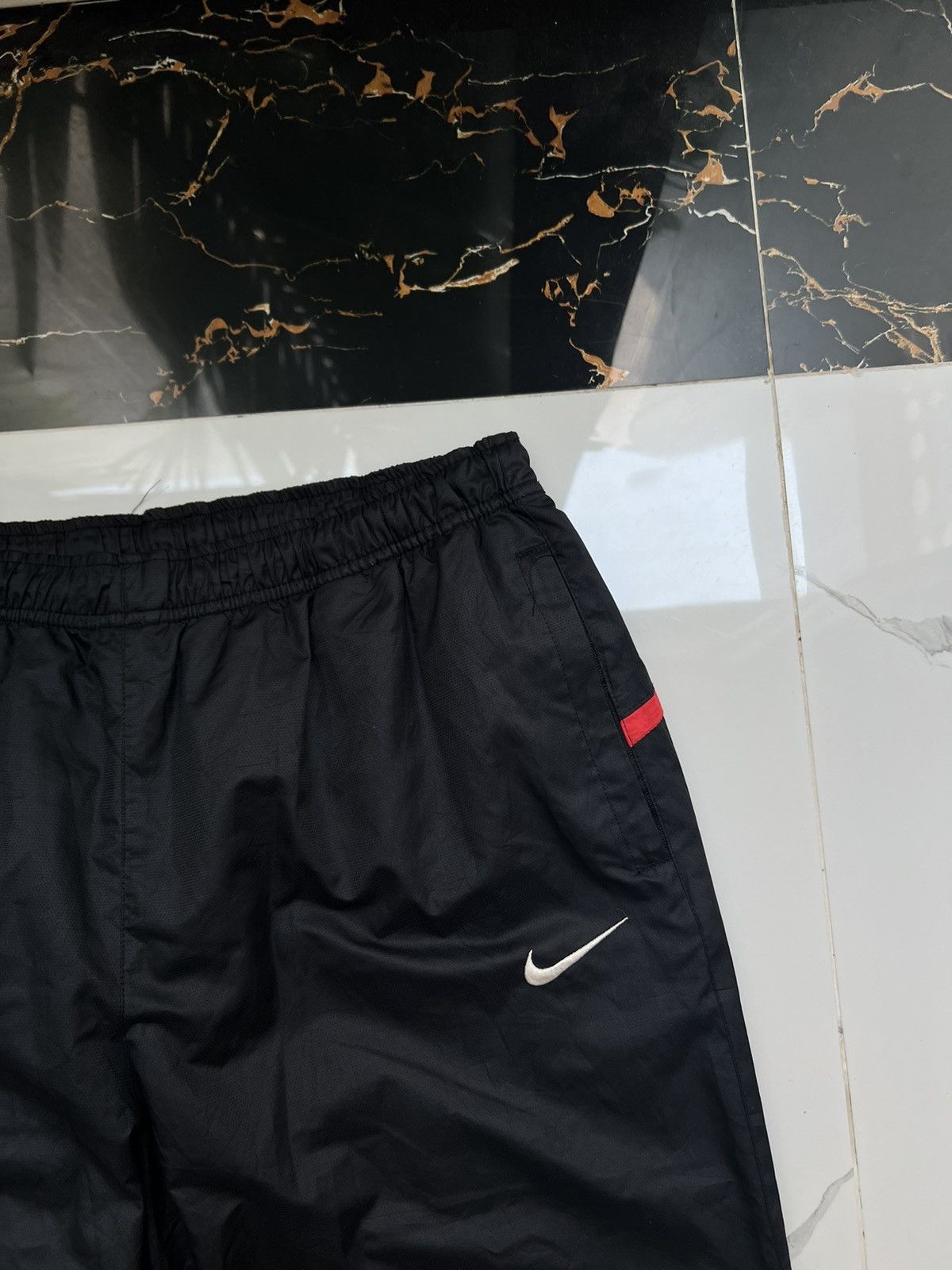 Nike × Vintage 90’s NIKE TEAM RARE Y2K SWOOSH POGO BAGGY PANTS GORPCORE Size US 32 / EU 48 - 4 Thumbnail
