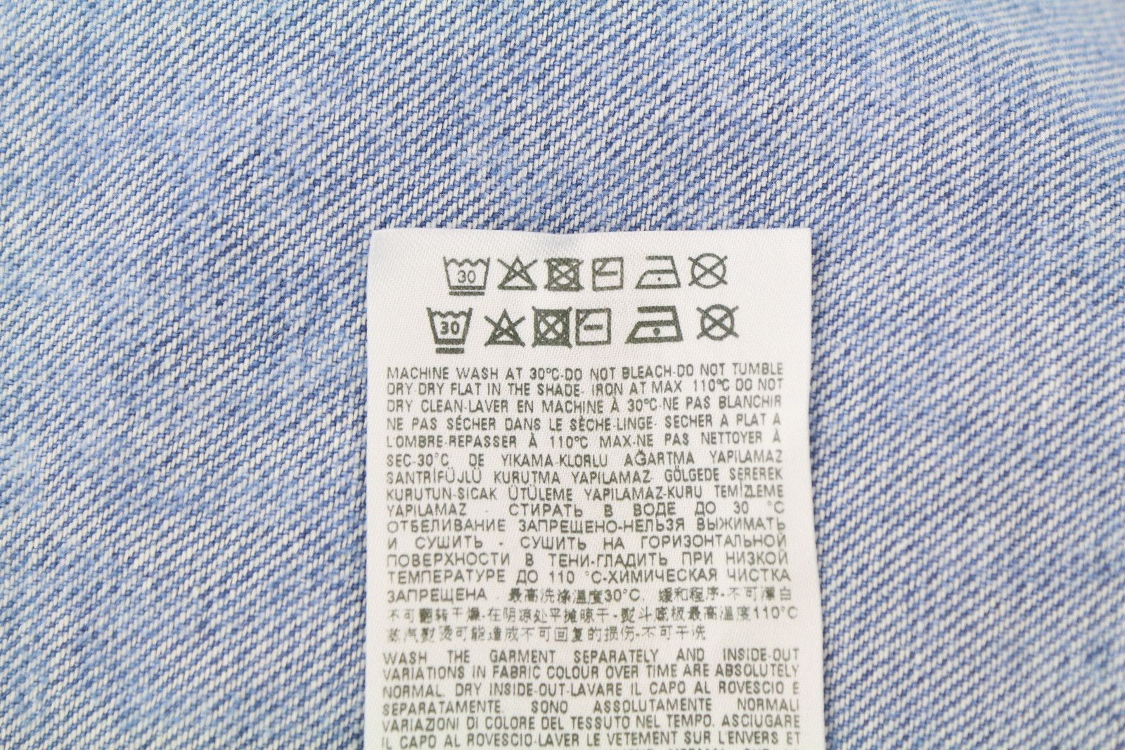 Diesel D-SIMPLY L Blue Denim Neck Shirt 85375 Size US L / EU 52-54 / 3 - 9 Thumbnail
