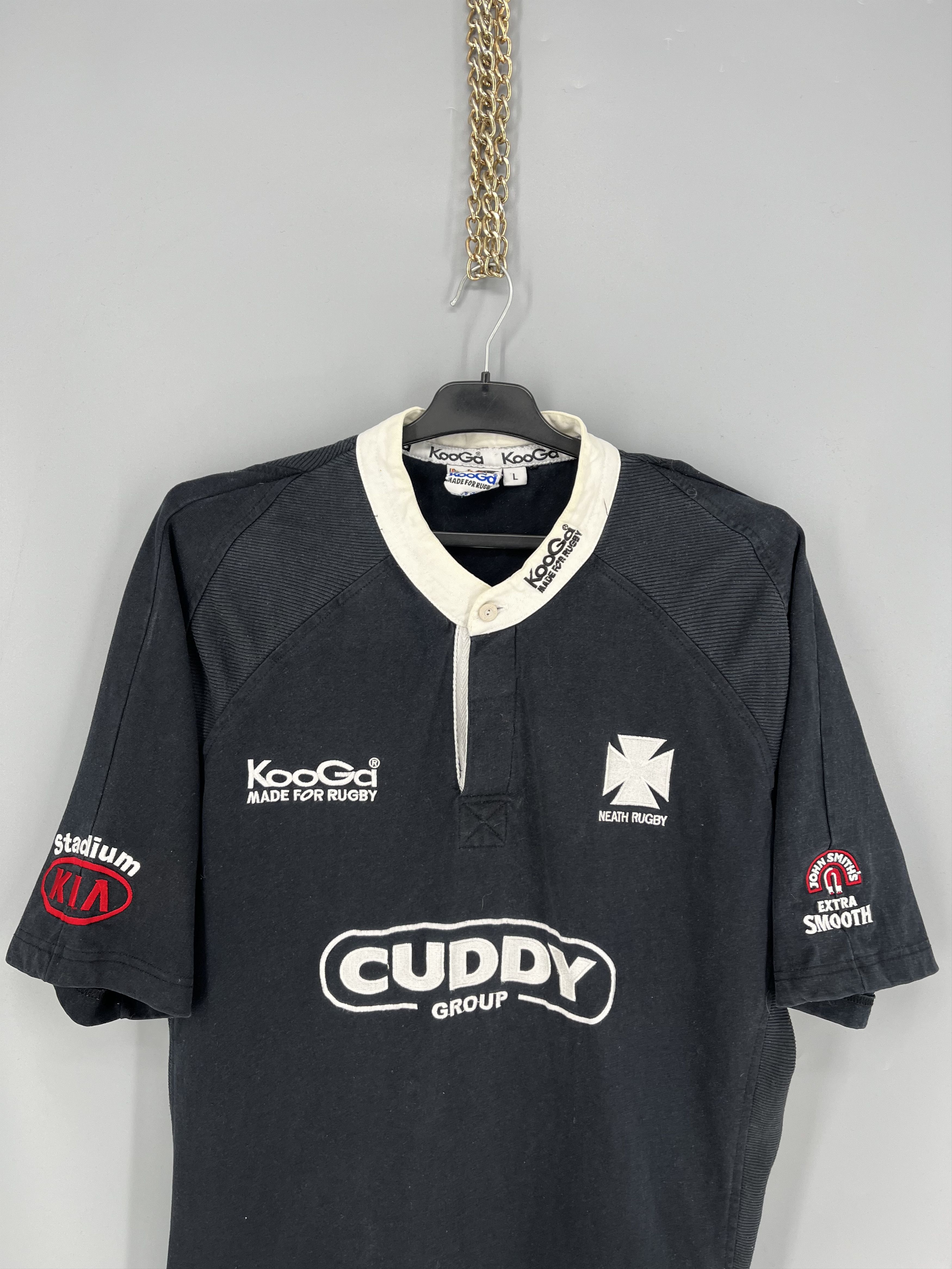 Vintage Official Kooga Neath home rugby shirt from the 2003/04 Size US L / EU 52-54 / 3 - 6 Thumbnail