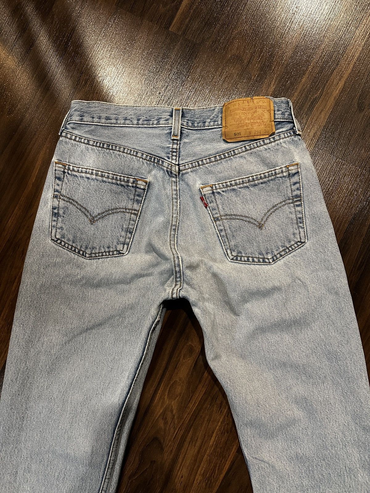 Levi's Vtg 90s 00s LEVIS 501 Button Fly Jeans 29 x 29 Size 29" - 2 Thumbnail