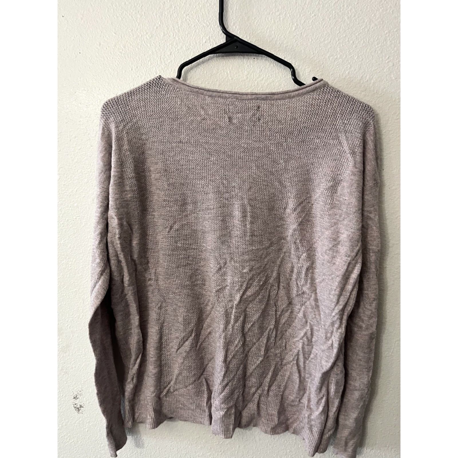 American Eagle Outfitters AMERICAN EAGLE OUTFITTERS Womens Long Sleeve T-Shirt Size Small Purple Basic Size S / US 4 / IT 40 - 3 Thumbnail