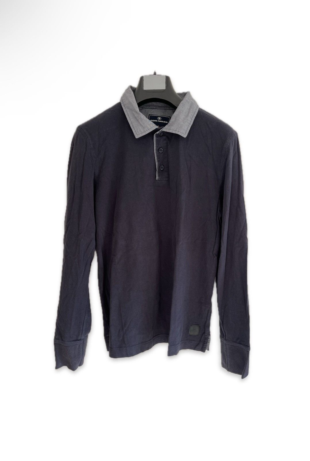 Tom Tailor Tom Tailor De Luxe Navy Blue Polo-Shirt Size M Size US M / EU 48-50 / 2 - 1 Thumbnail