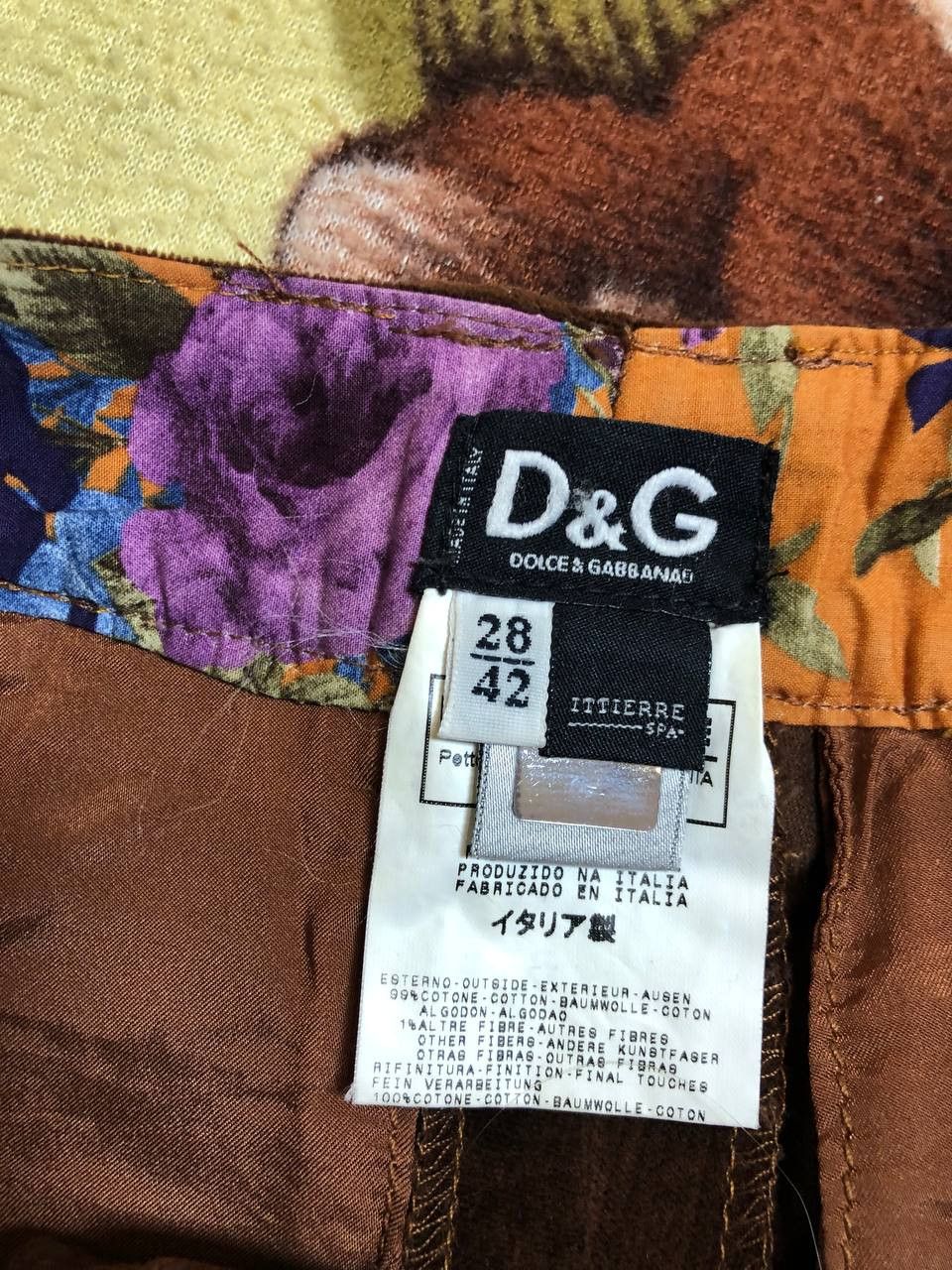 Dolce & Gabbana Dolce & Gabbana Vintage Velvet Bootcut Pants Size 28" / US 6 / IT 42 - 2 Thumbnail