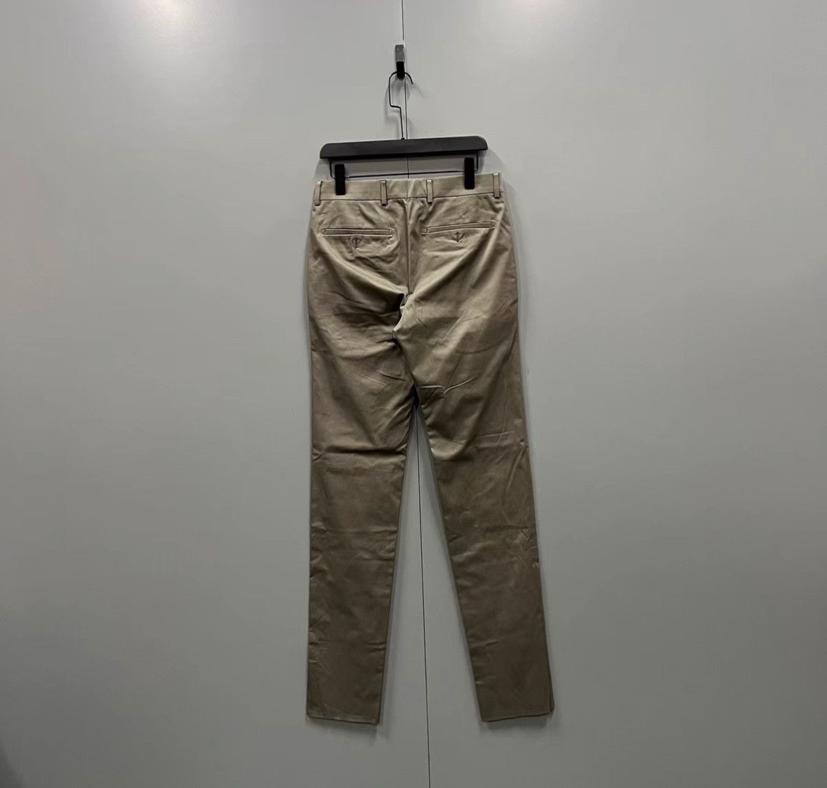 Hermes HERMÈS Solid Color Straight-leg Casual Pants J41 Size 26" / US 2 / IT 38 - 2 Thumbnail