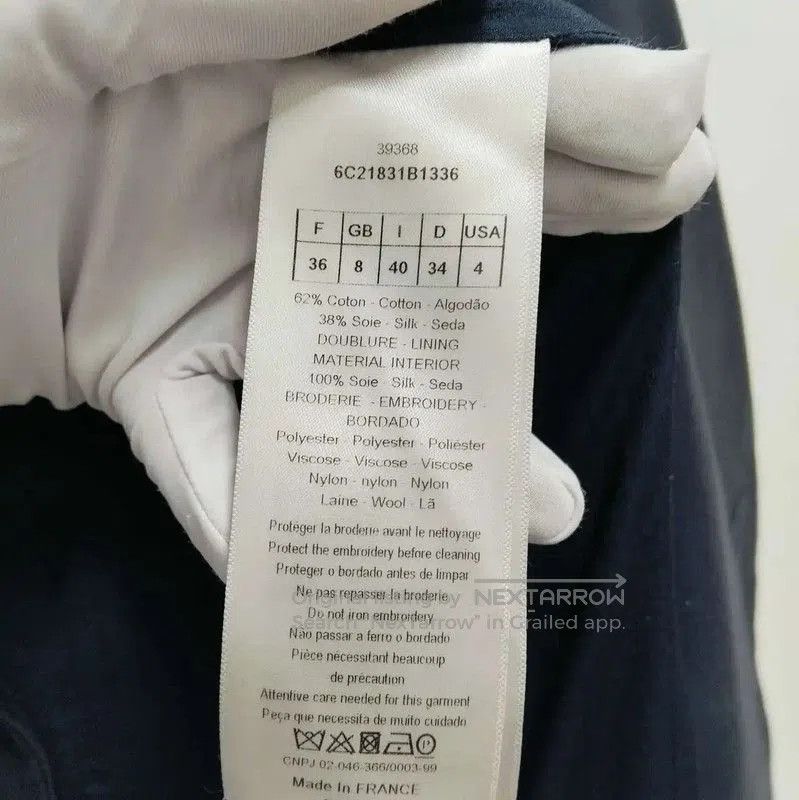 Dior Dior Navy Blue Cotton Women's Jacket . Size M / US 6-8 / IT 42-44 - 4 Thumbnail