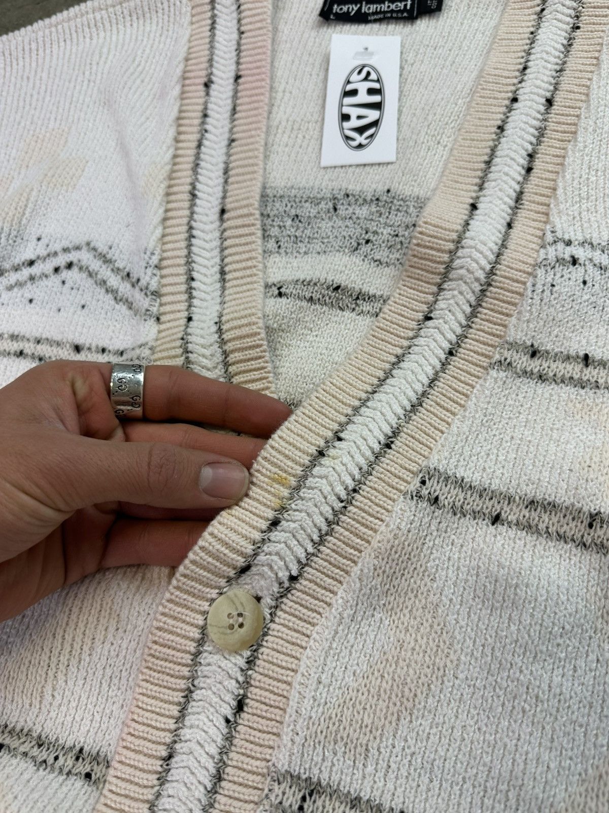 Vintage vintage tony lambert knit cardigan sweater large Size US L / EU 52-54 / 3 - 6 Thumbnail