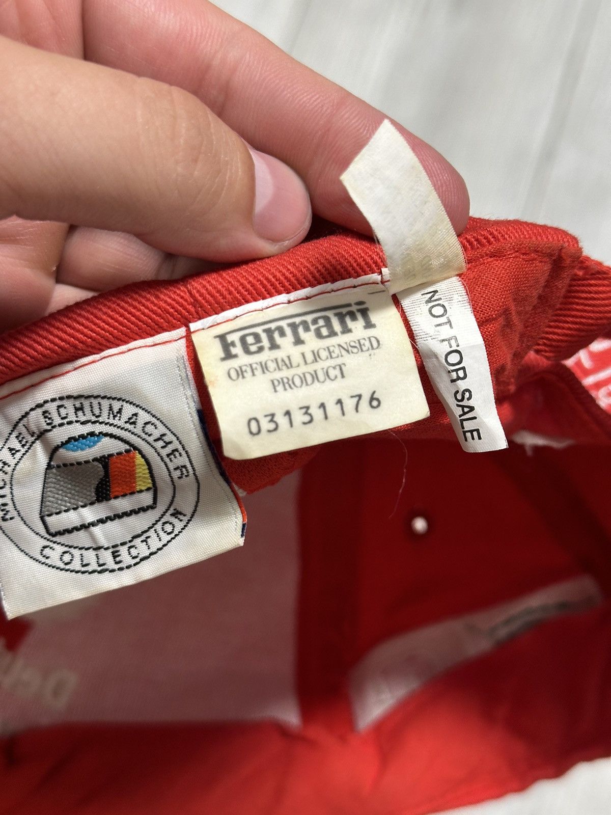 Vintage Vintage Ferrari F1 Cap Hat Michael Schumacher Deutsche Size ONE SIZE - 8 Thumbnail