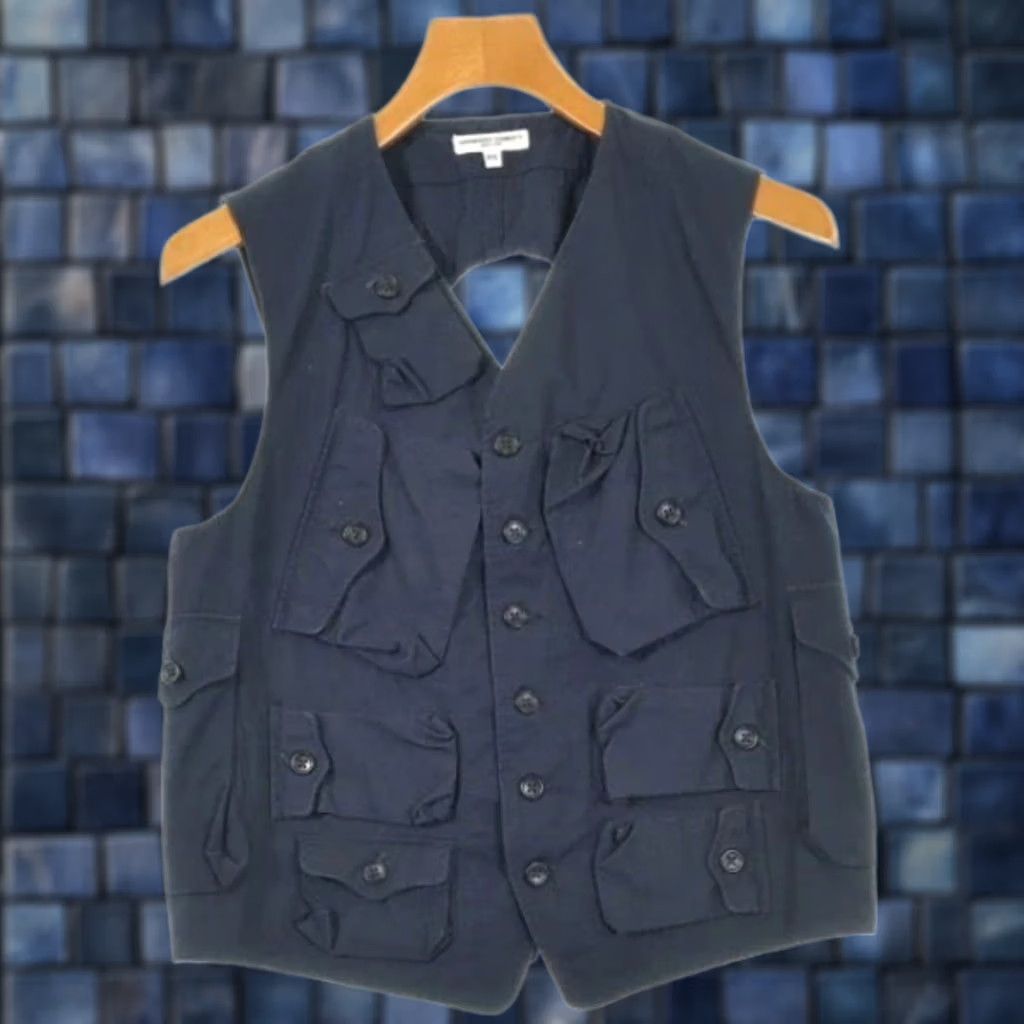 Engineered Garments Engineered Garments Open-back Vest Navy XS Cotton Casual good condition Size US XS / EU 42 / 0 - 1 Thumbnail