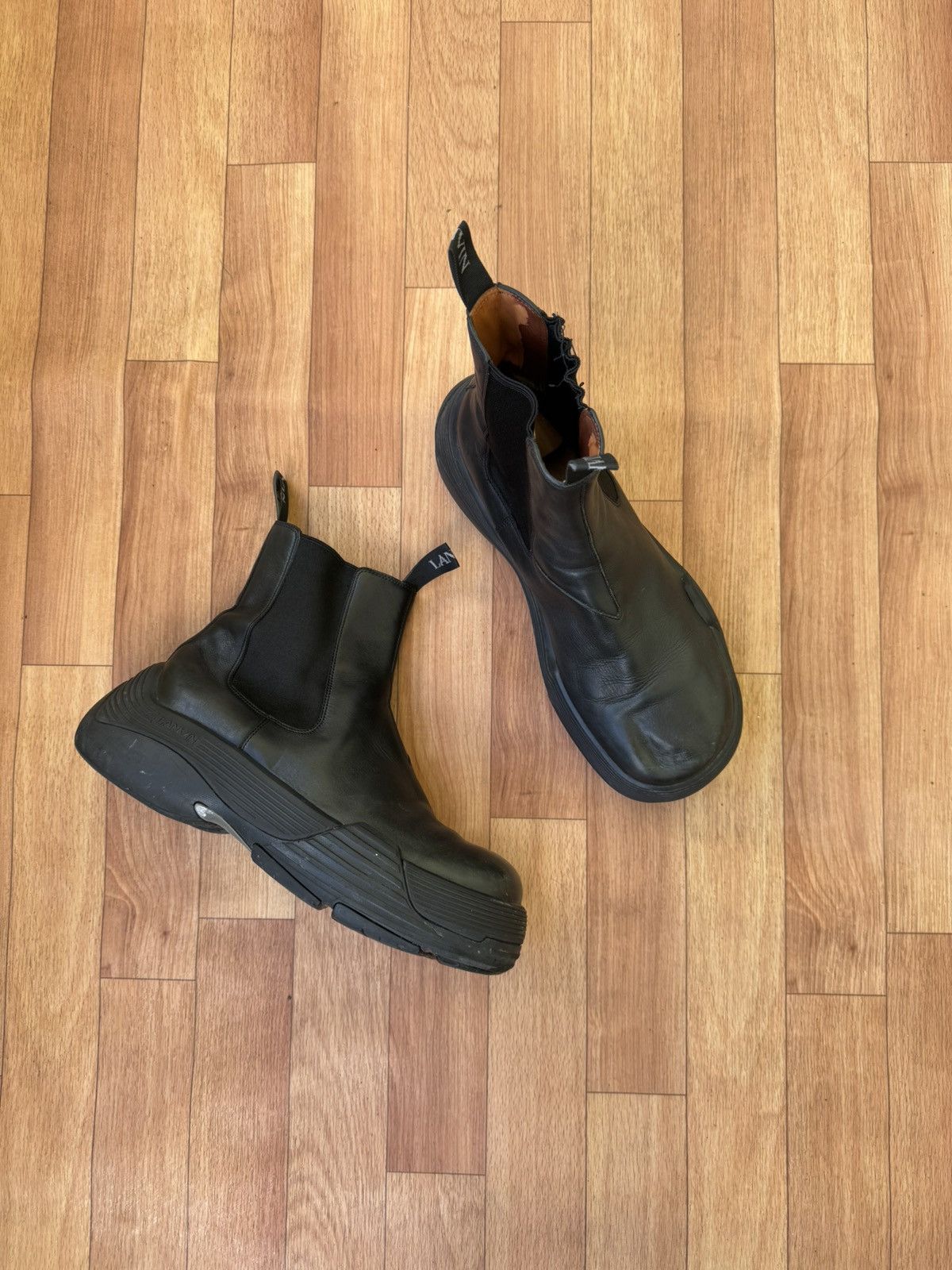 Lanvin 🕷️💥 Lanvin Bold Chelsea Boots Size US 10 / EU 43 - 3 Thumbnail