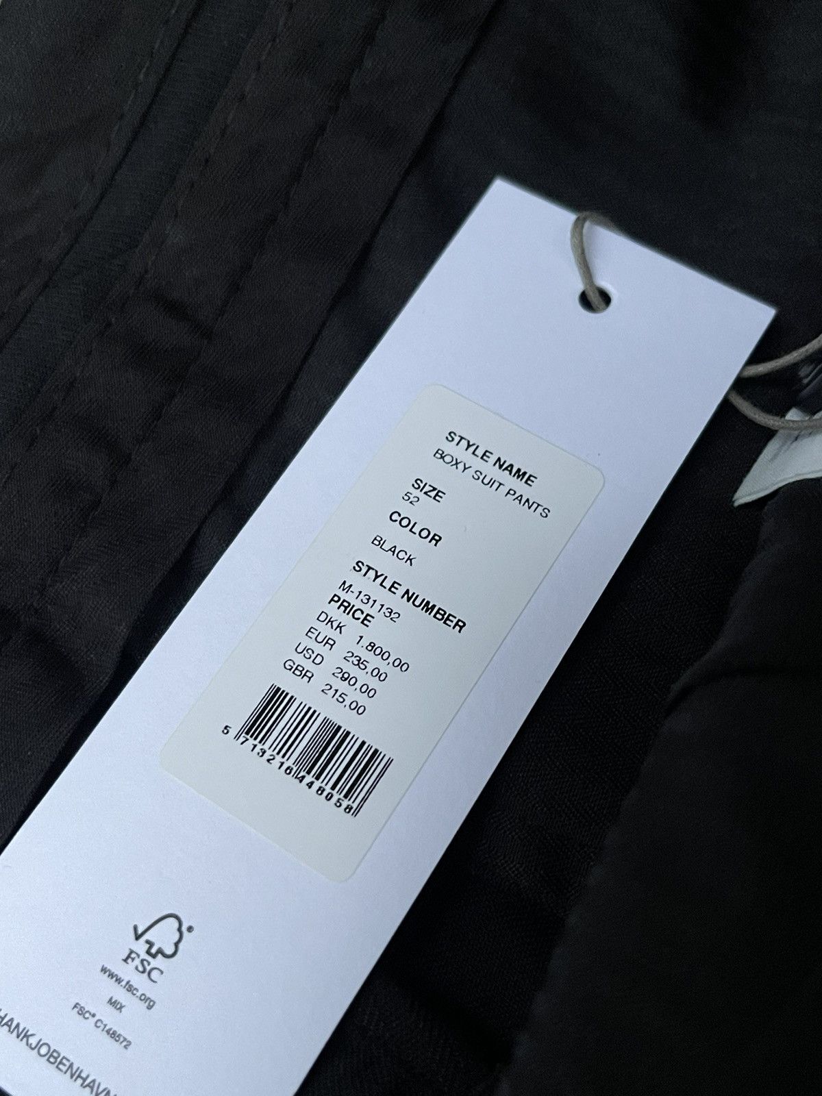 Han Kjobenhavn !DS! AW22 Han Kjobenhavn Boxy Suit Black Trousers Size US 36 / EU 52 - 22 Thumbnail