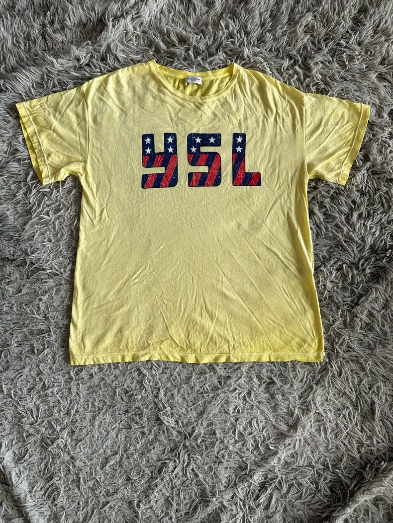 Saint Laurent Paris Saint laurent paris 16ss yellow monogrammed star print shor Size US XS / EU 42 / 0 - 1 Thumbnail
