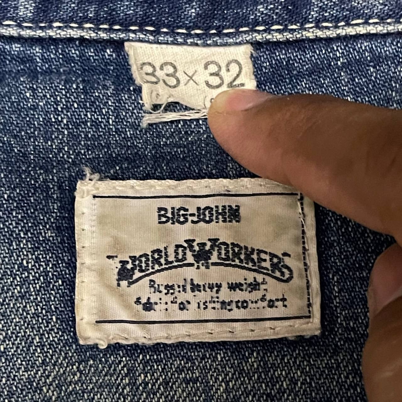 Big John Vintage Big John Cargo Denim Jeans Size US 33 - 15 Thumbnail
