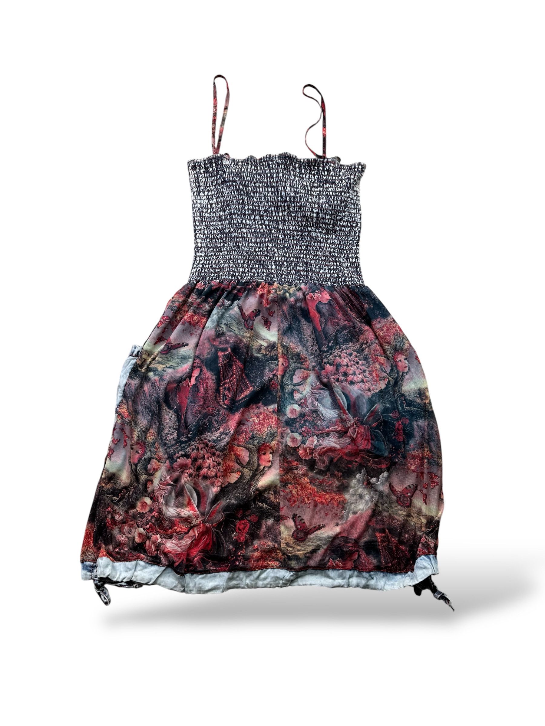 Vintage Vintage Printed Dress W395(V9) Size S / US 4 / IT 40 - 4 Thumbnail