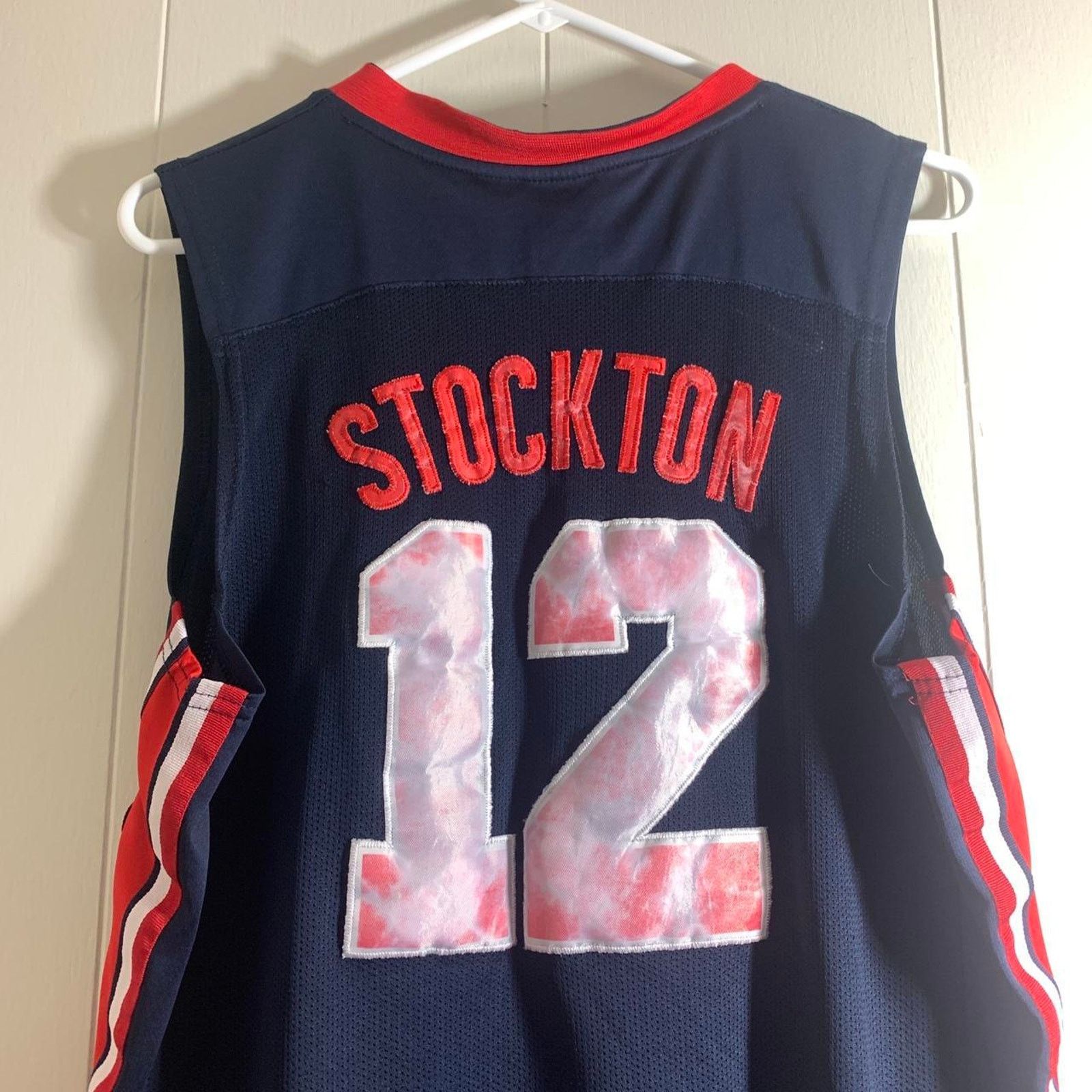 Nike vintage Y2K 2000 USA OLYMPIC BASKETBALL JOHN STOCKTON jersey Size US M / EU 48-50 / 2 - 6 Thumbnail