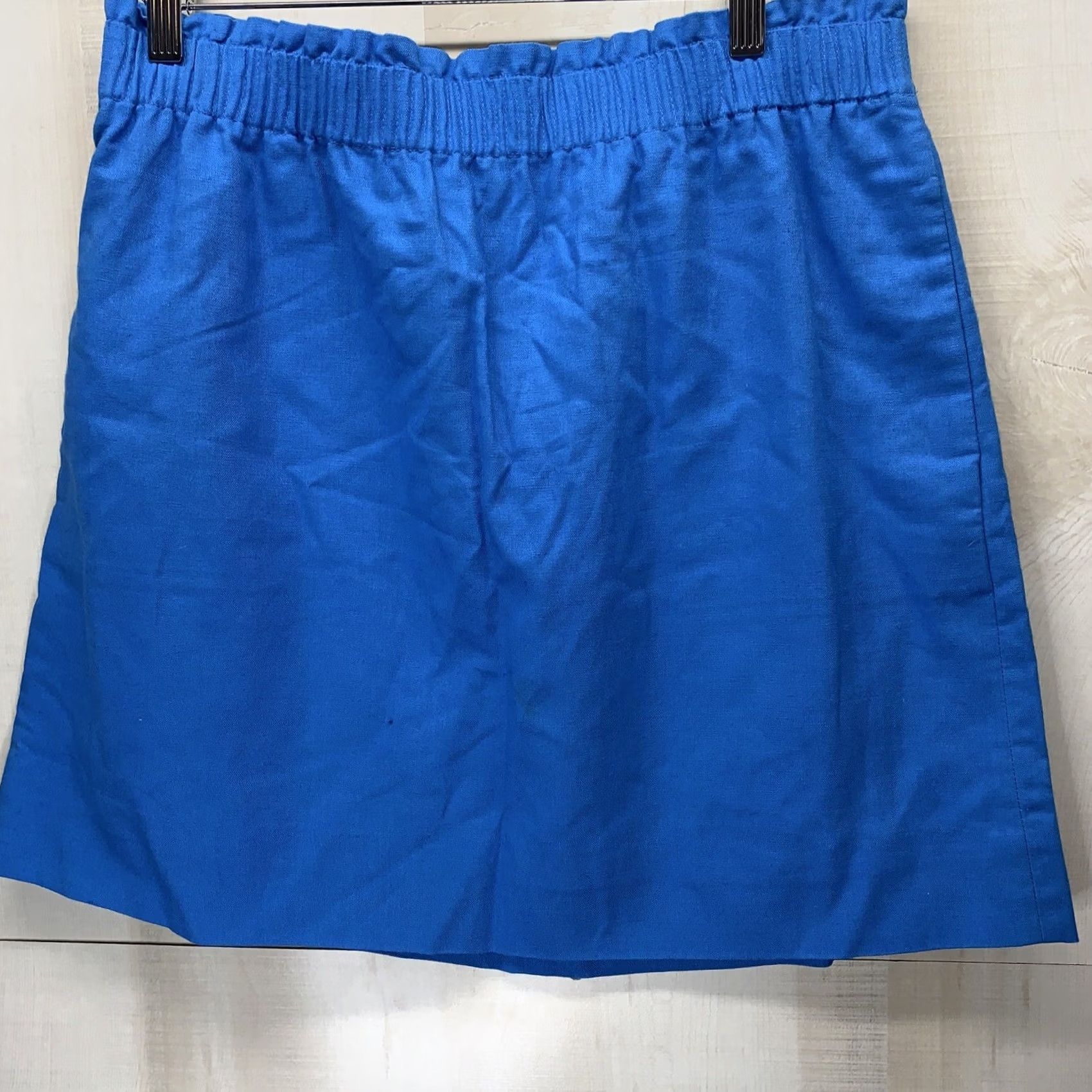 J.Crew VINTAGE J.CREW Skirt Canvas Style Elastic Waist Blue SZ 12 NWT #2542 Size 34" / US 12 / IT 48 - 3 Thumbnail