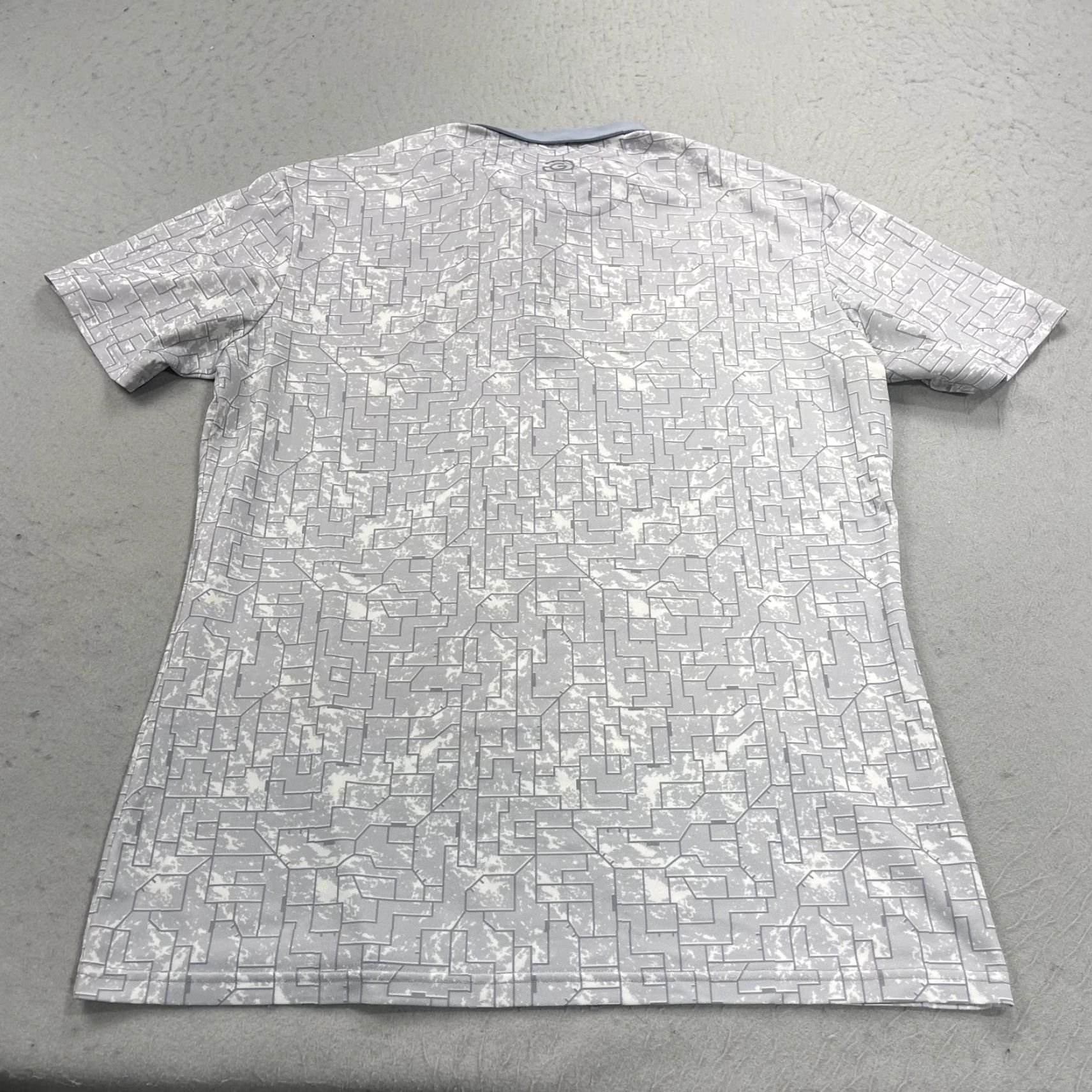 Galvin Green Galvin Green Polo Shirt Mens M Gray Geometric Golf Stretch GG Shirt Size US M / EU 48-50 / 2 - 5 Thumbnail
