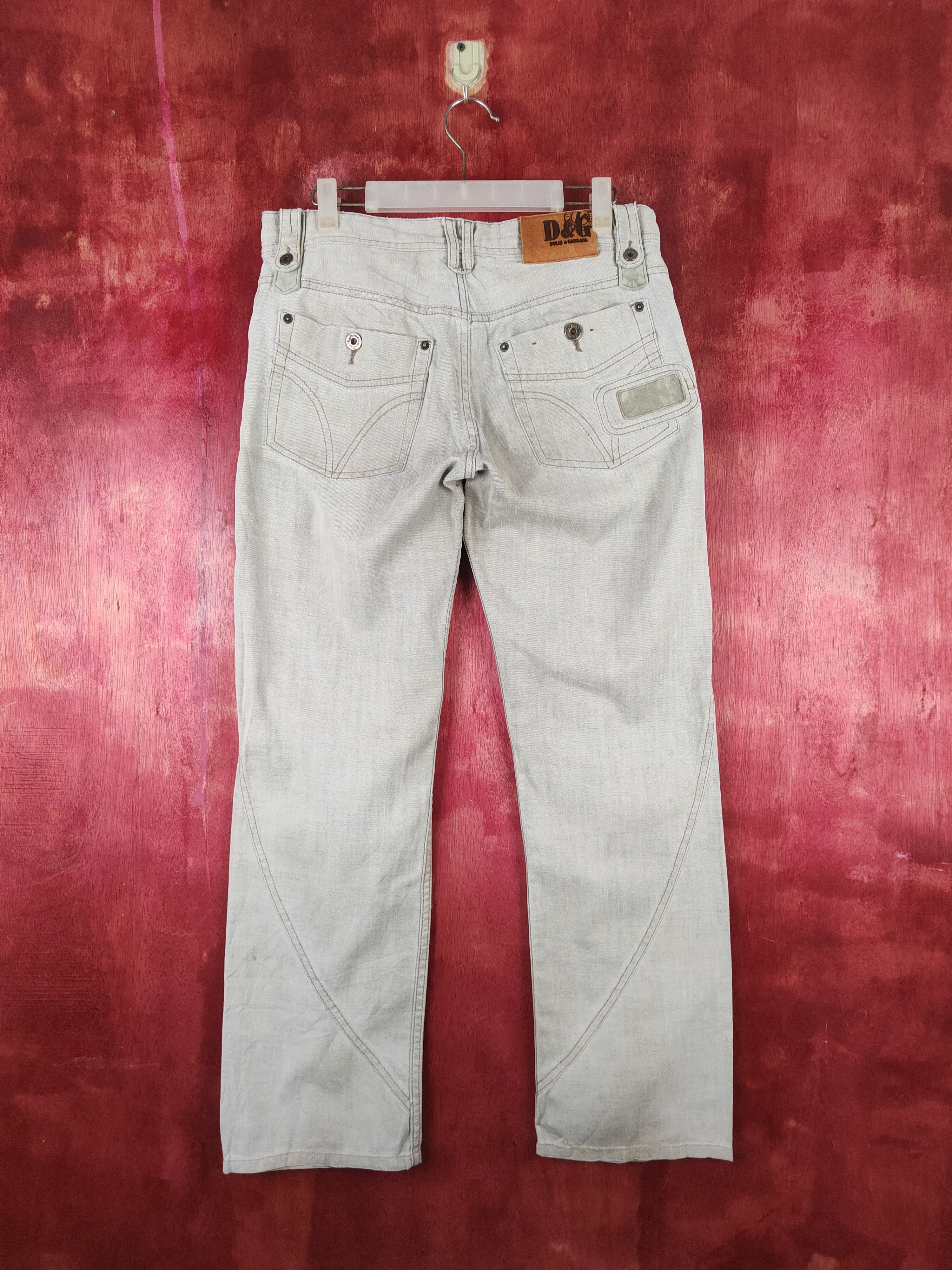 Dolce & Gabbana DL Dolce & Gabbana Blue Faded vintage Soft Denim #S1324 Size US 32 / EU 48 - 8 Thumbnail