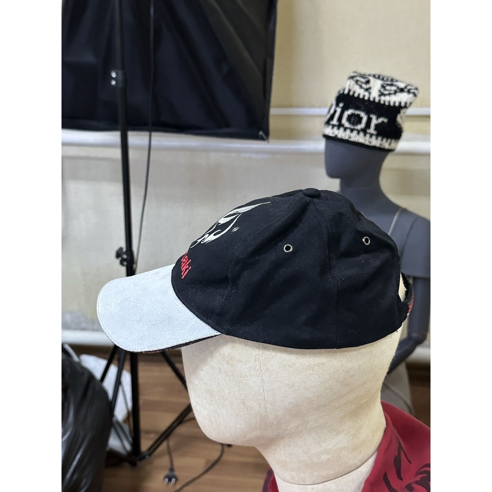 Vintage Vintage 90’s Kawasaki Motorcycle Racing Men’s Baseball Cap Size ONE SIZE - 5 Thumbnail