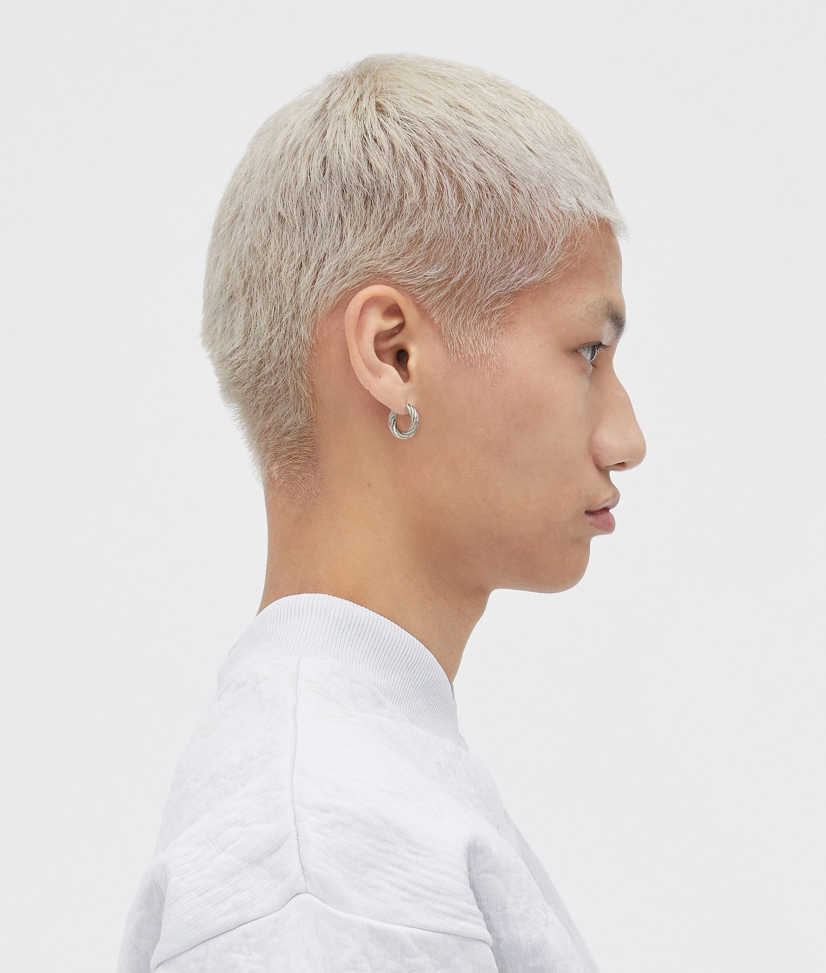 Bottega Veneta o1n1vont1124 Dup / Size: OS / Cord Sterling Hoop Earrings Size ONE SIZE - 4 Thumbnail