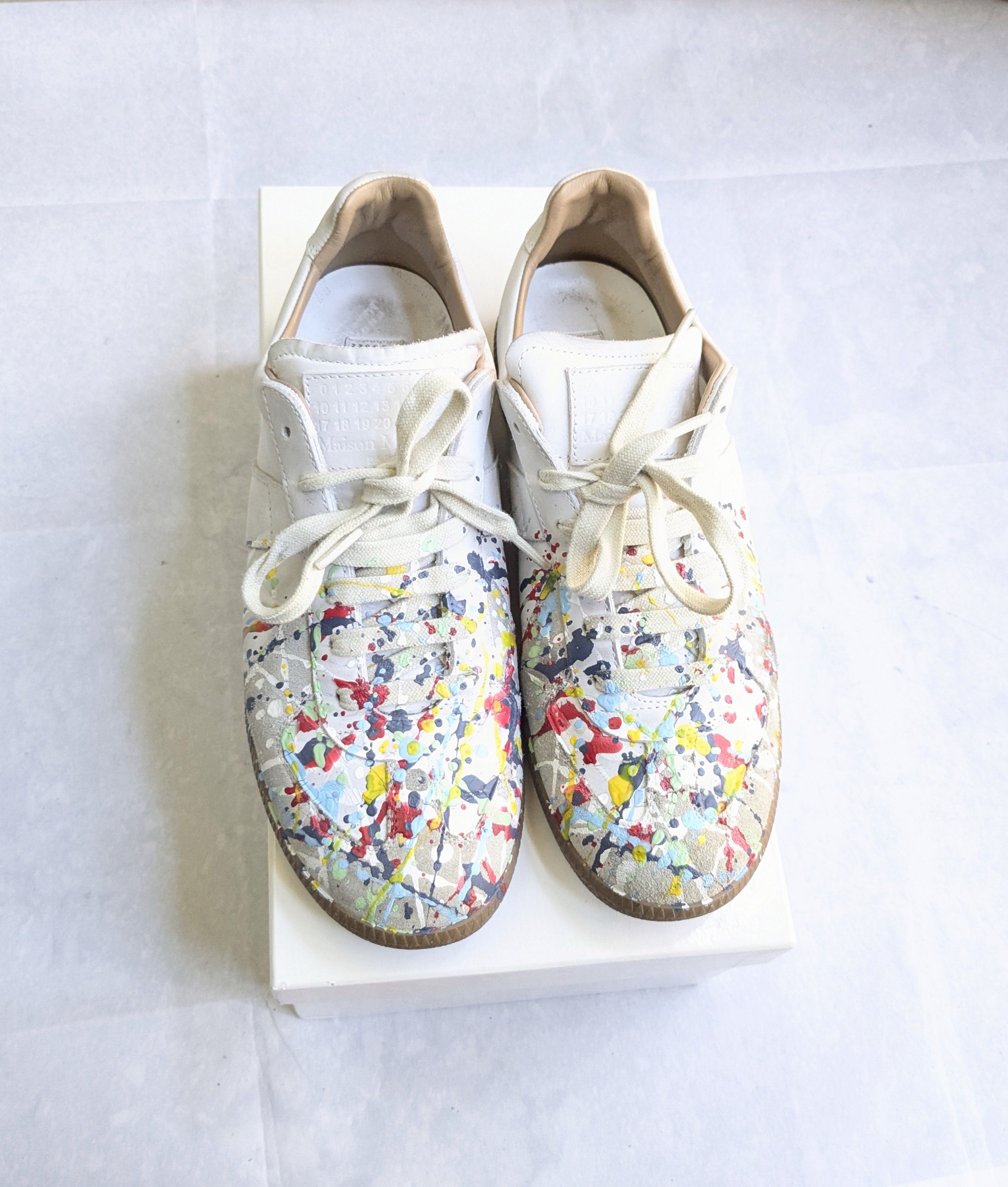 激レア　Maison Margiela ペンキ　42 スニーカー　archive Maison Margiela 2006 Margiela Archive Replica GAT - 42 | Grailed
