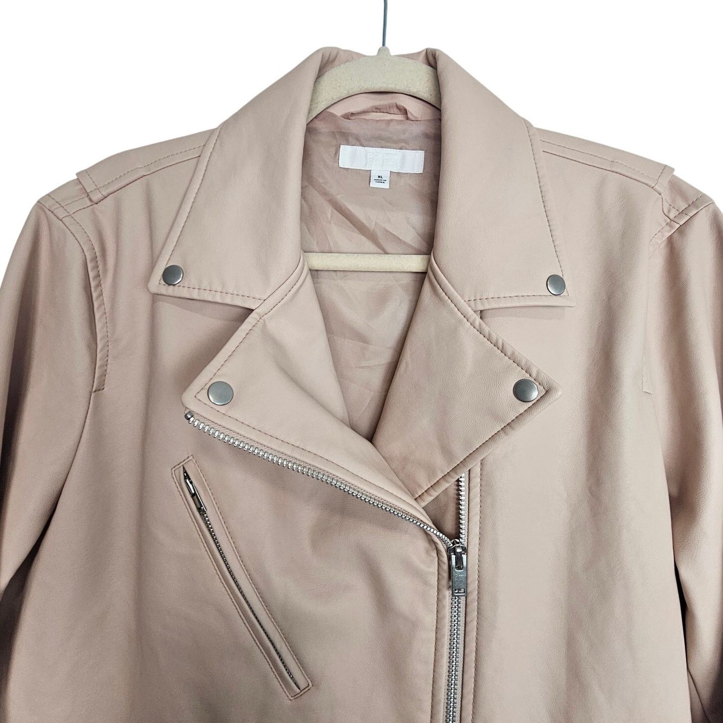 Uniqlo Uniqlo Womens Faux Leather Jacket Sz XL Asymmetric Zip Biker Size XL / US 12-14 / IT 48-50 - 2 Thumbnail