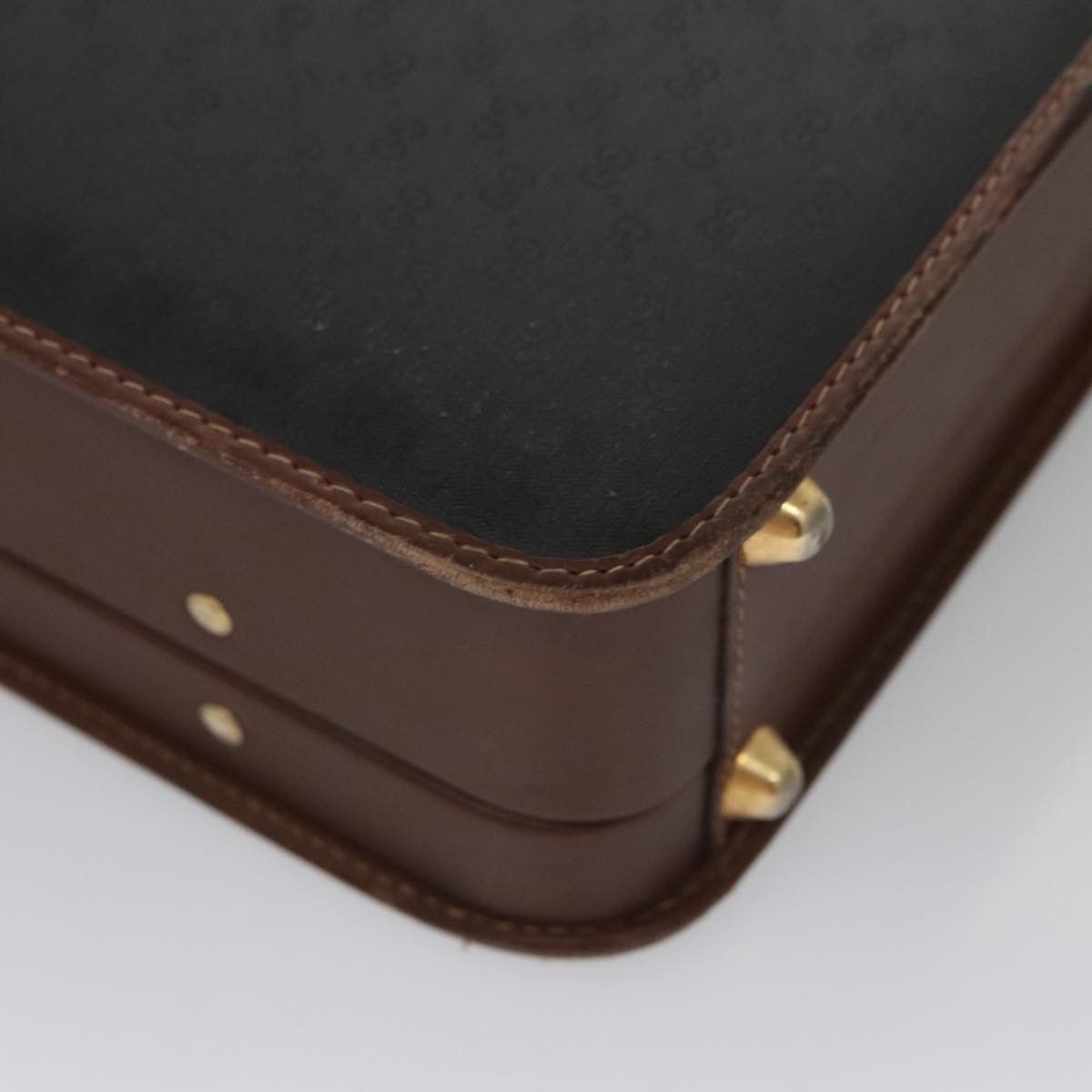 Gucci GUCCI Micro GG Canvas Trunk Black Gold Size ONE SIZE - 12 Thumbnail