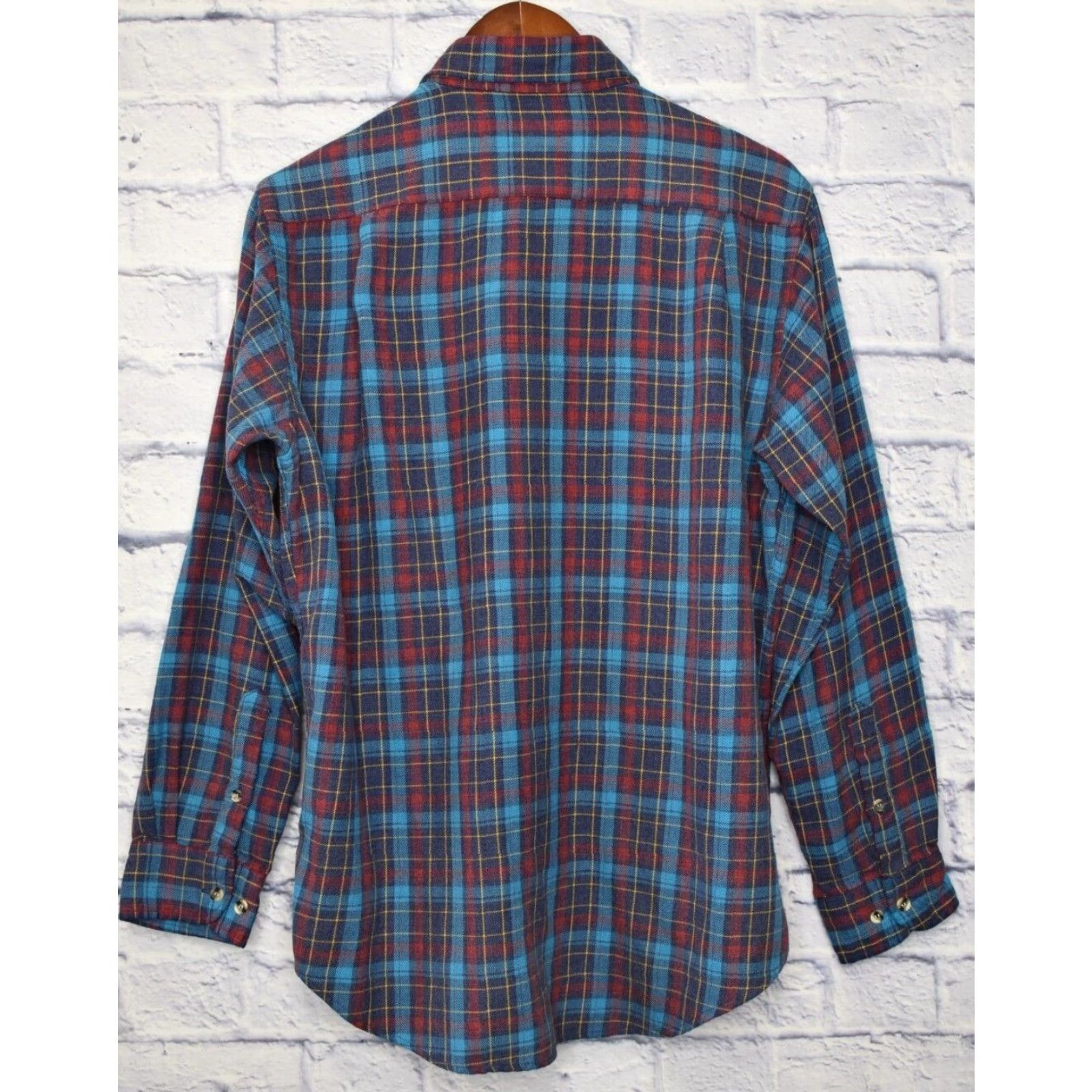 Sears VINTAGE Sears Roebuck Single Needle Tailoring Flannel Shirt Mens Fits Medium Shirt Size US M / EU 48-50 / 2 - 2 Thumbnail