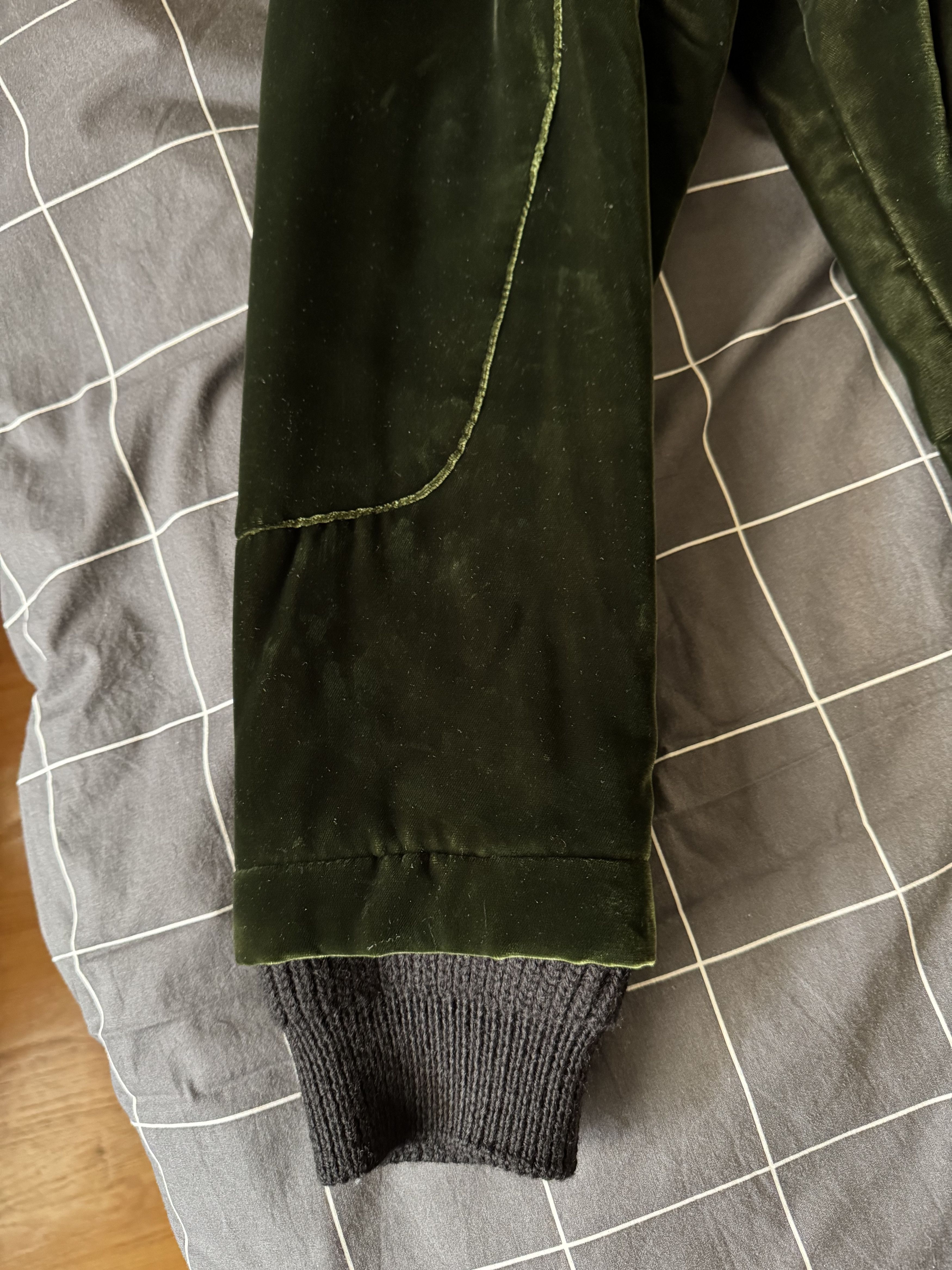 Haider Ackermann Reversible Green Velvet Bomber Size US L / EU 52-54 / 3 - 7 Thumbnail