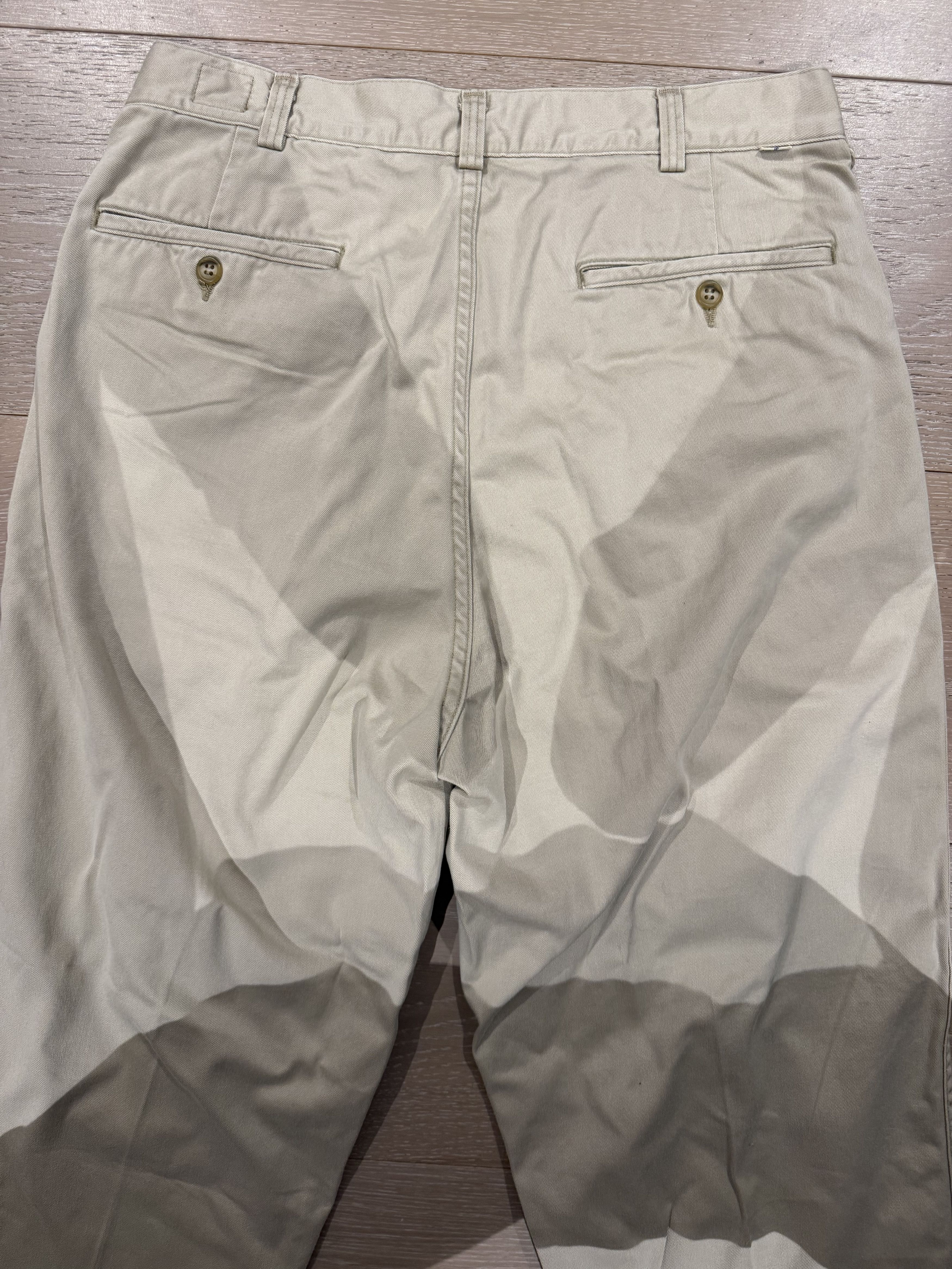 Orslow 💚 Orslow Two Tuck Wide Trousers Khaki Size 2 NEW Size US 32 / EU 48 - 7 Thumbnail