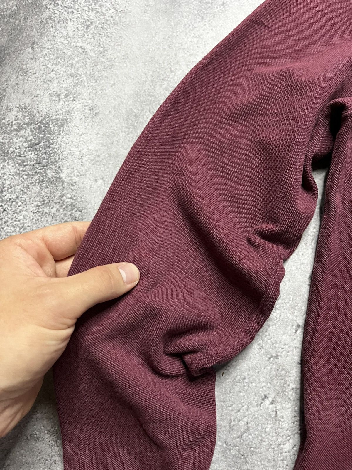 Stone Island Stone Island Long Sleeve Polo Patch Program Burgundy Men’s S Size US S / EU 44-46 / 1 - 11 Thumbnail