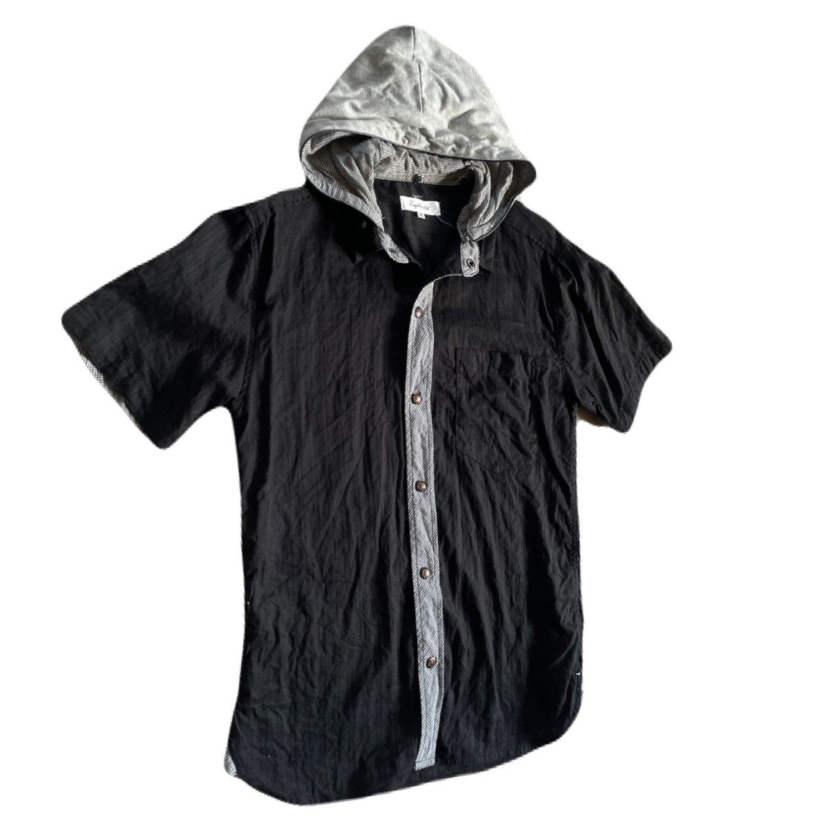 If Six Was Nine 2000s Japanese archive Vkei Gothic Button Hooded Shirts Y2K Size US S / EU 44-46 / 1 - 3 Thumbnail