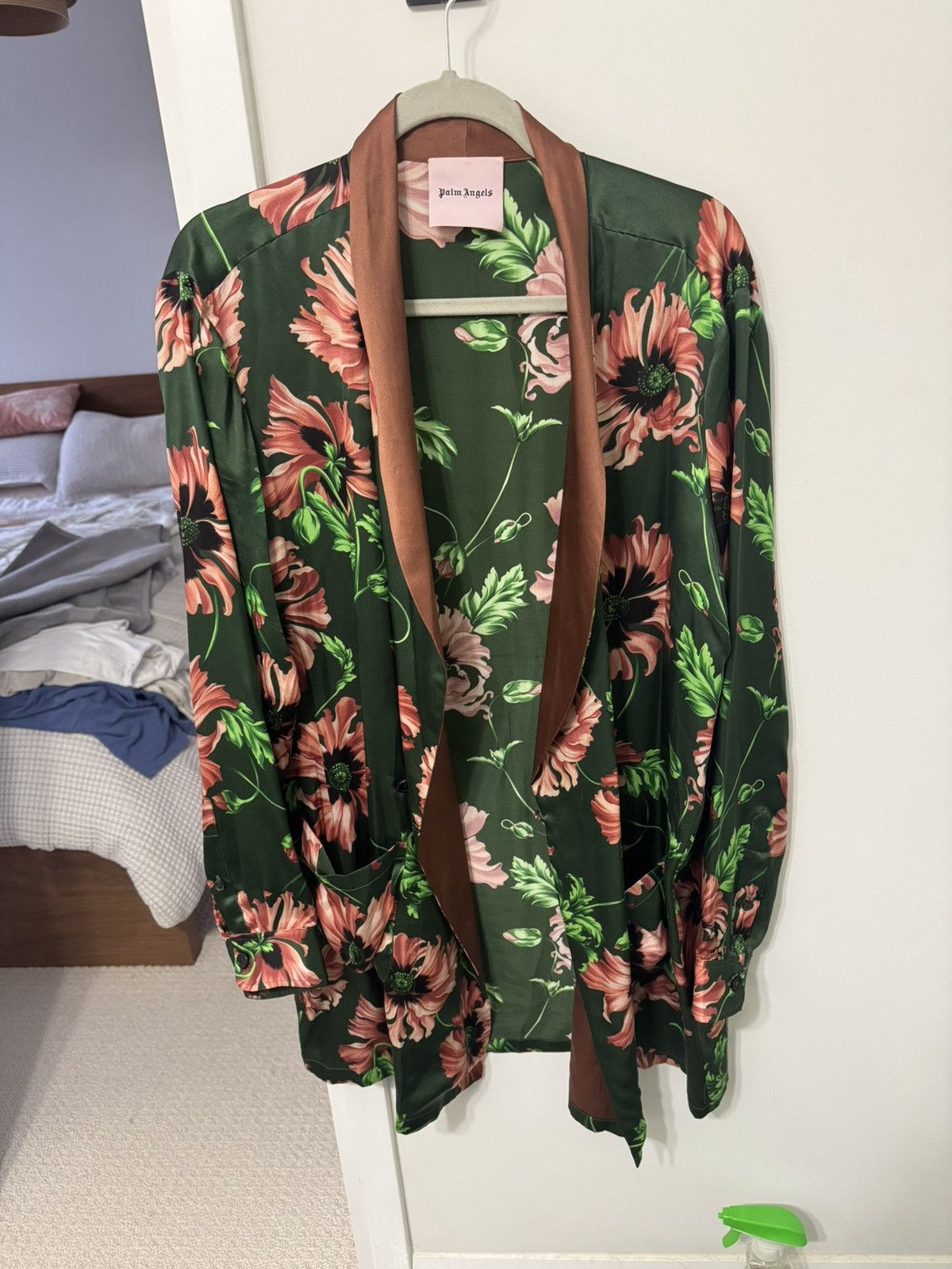 Palm Angels Palm Angels Silk Over-shirt Size US L / EU 52-54 / 3 - 1 Thumbnail