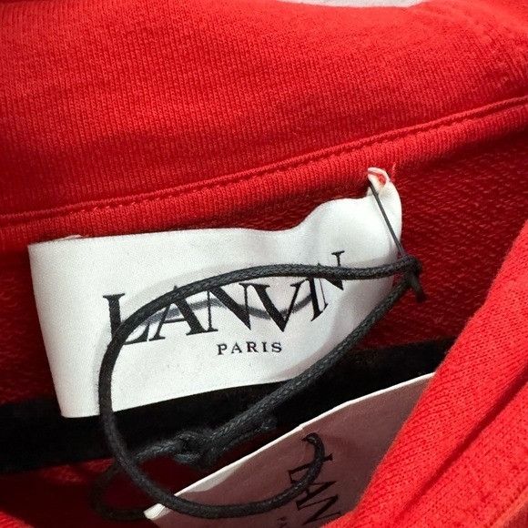 Lanvin Lanvin Curb Hoodie Sweatshirt Ruby Red Men’s XL. Size US XL / EU 56 / 4 - 2 Thumbnail