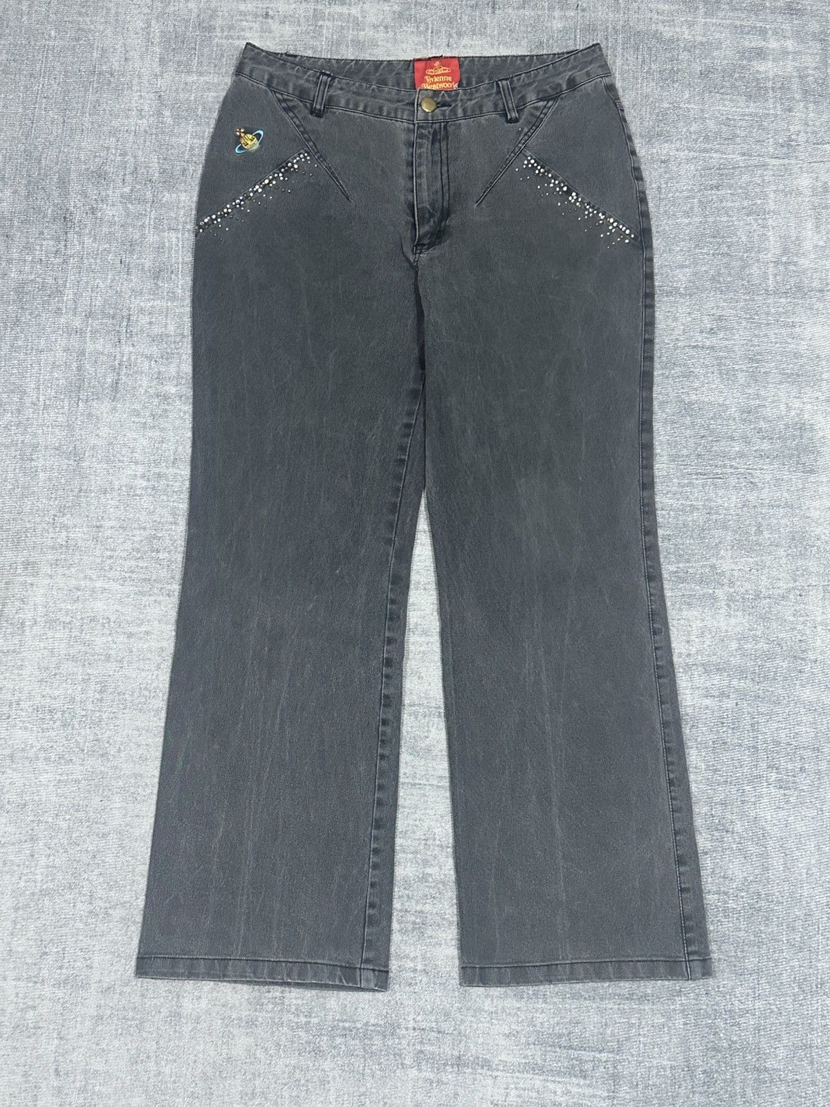 Vivienne Westwood Vivienne Westwood - Orb Logo - Denim Pants Size 28" / US 6 / IT 42 - 1 Thumbnail