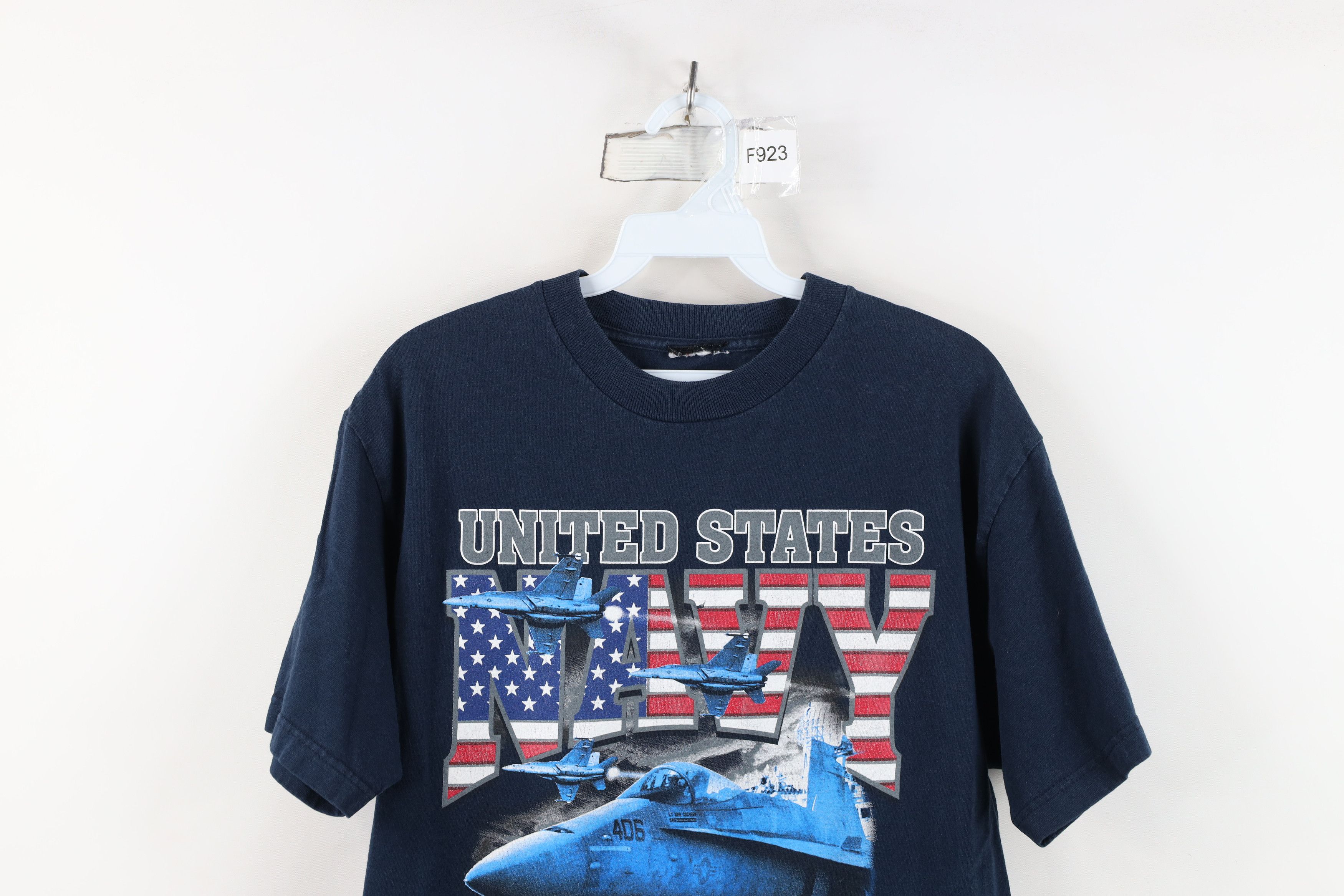 Vintage Vintage 90s United States Navy Military Short Sleeve T-Shirt Size US M / EU 48-50 / 2 - 2 Thumbnail