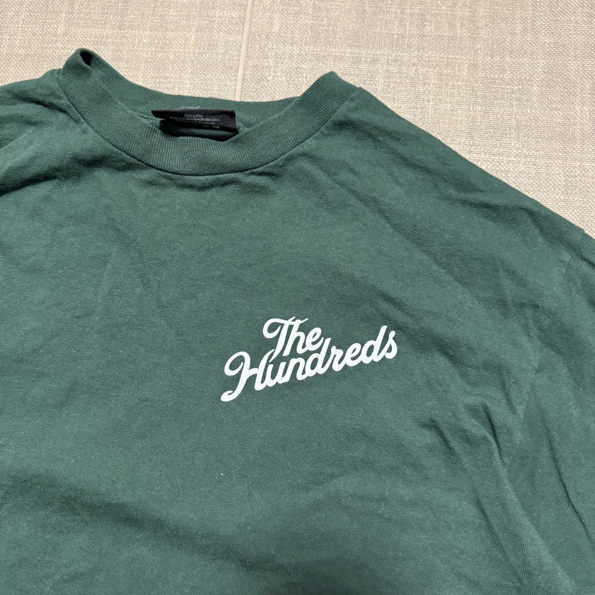 The Hundreds The Hundreds Green Longsleeve LS Script Logo Tee Size US S / EU 44-46 / 1 - 2 Thumbnail