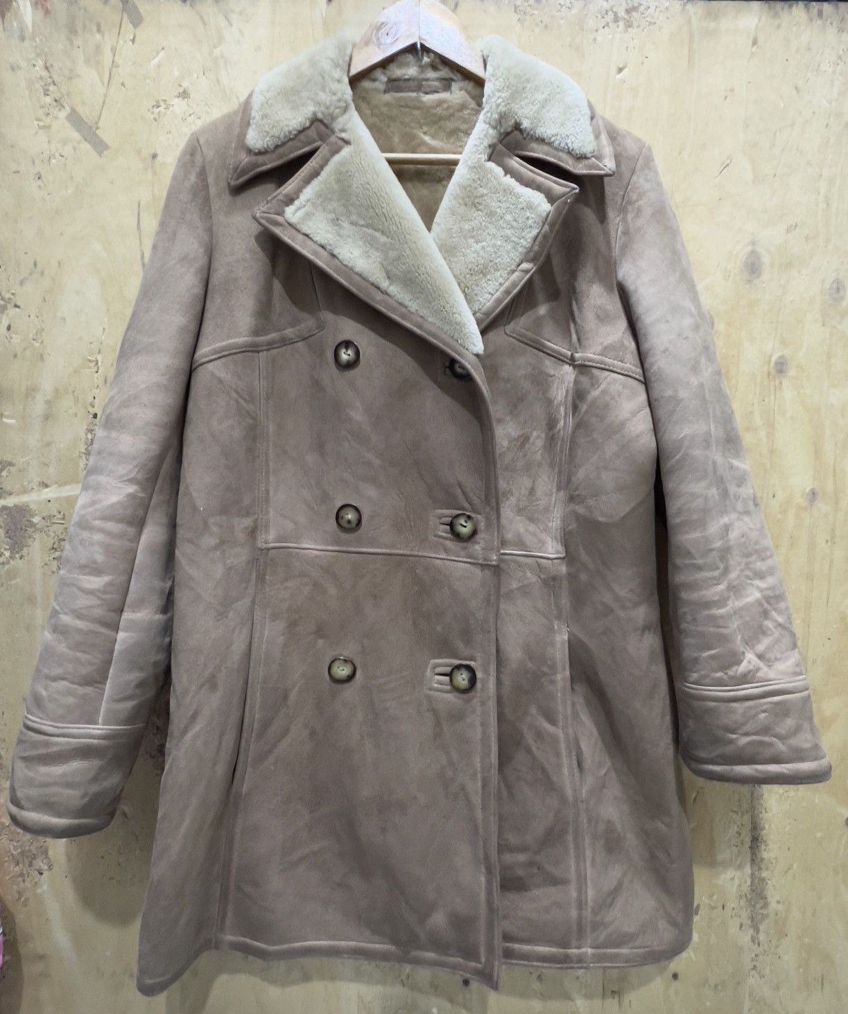 Vintage Sheepskin Leather Long Jacket Size S / US 4 / IT 40 - 1 Thumbnail