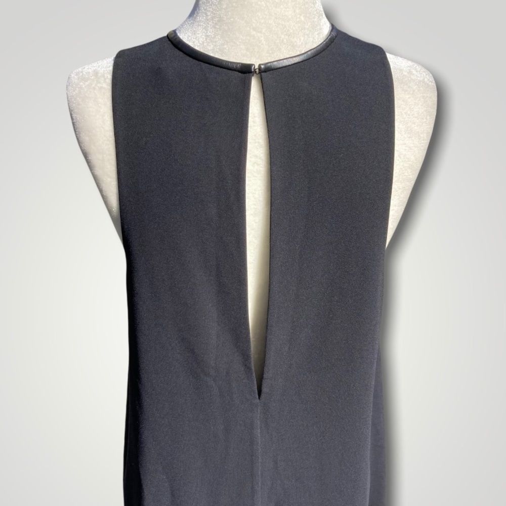 T by Alexander Wang T Alexander Wang Leather Trimmed Crepe Melange Trapeze Raw C Size XS / US 0-2 / IT 36-38 - 7 Thumbnail