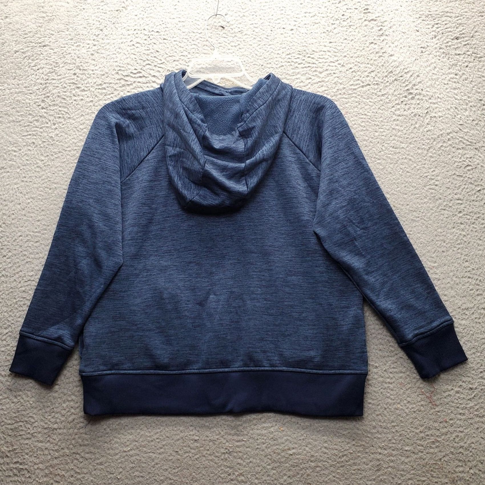 Under Armour Under Armour Women L Blue Hoodie Raglan Sleeve Embroidered Logo Fleece Lined Pullover Size L Size L / US 10 / IT 46 - 2 Thumbnail