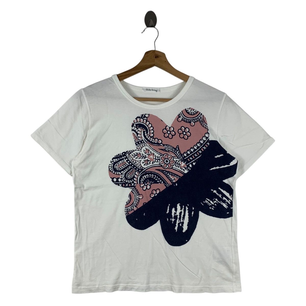 Yohji Yamamoto Vintage Y's for Living Yohji Yamamoto Paisley Flower TShirt Size US S / EU 44-46 / 1 - 1 Thumbnail